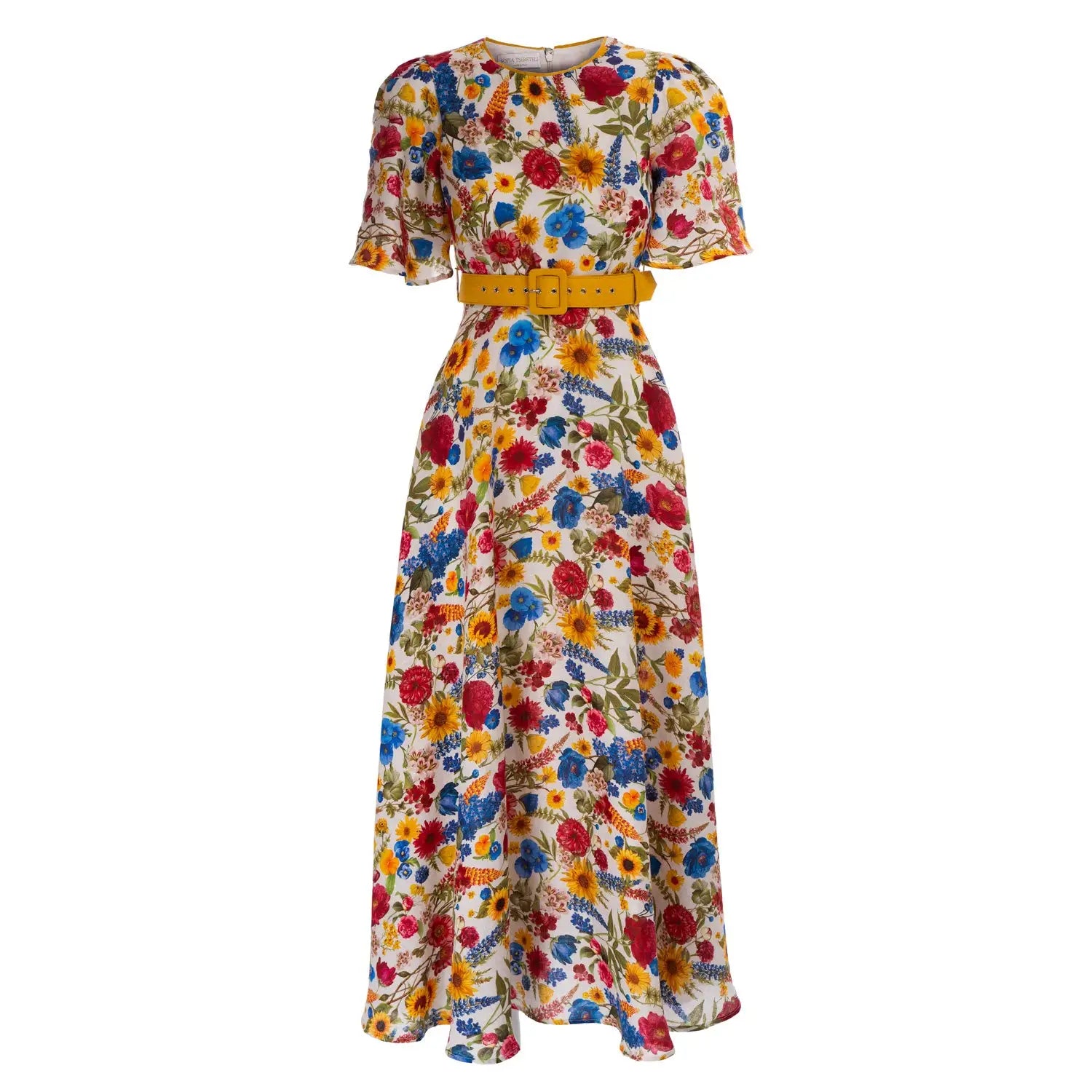 Blossom Garden Linen Dress - Dress
