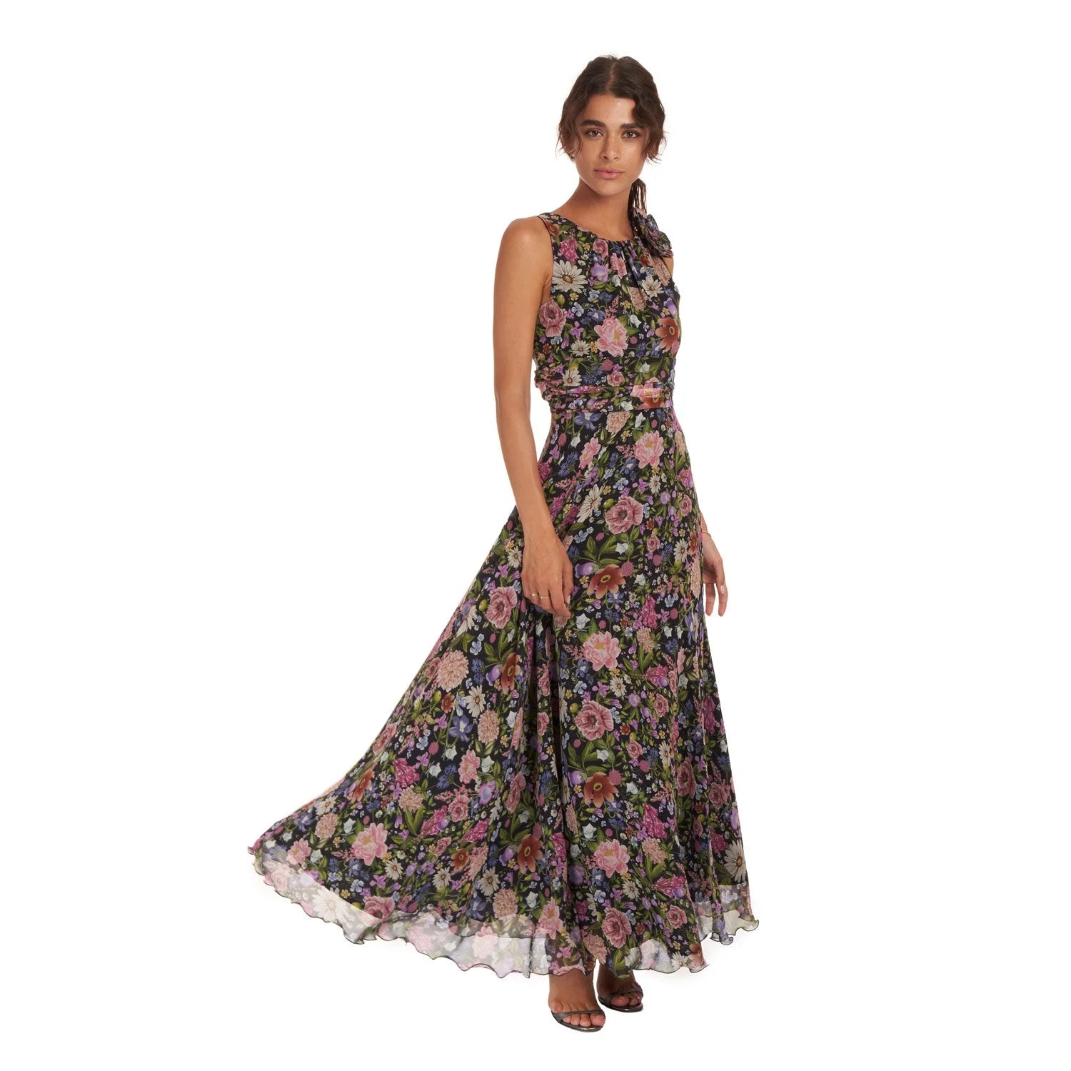 Evening Gown In Silk Georgette B2B - Dress