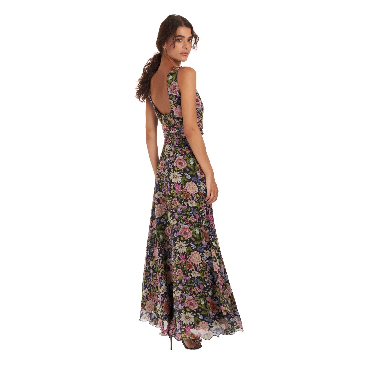 Evening Gown In Silk Georgette B2B - Dress