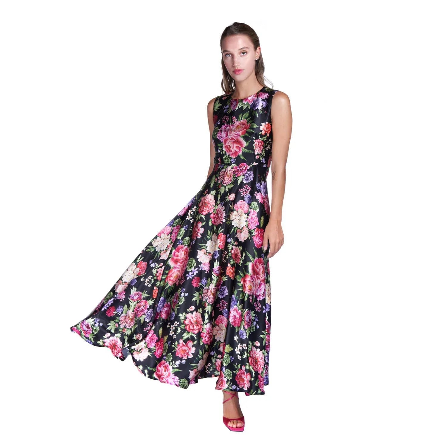 Floral print evening dress - Dress