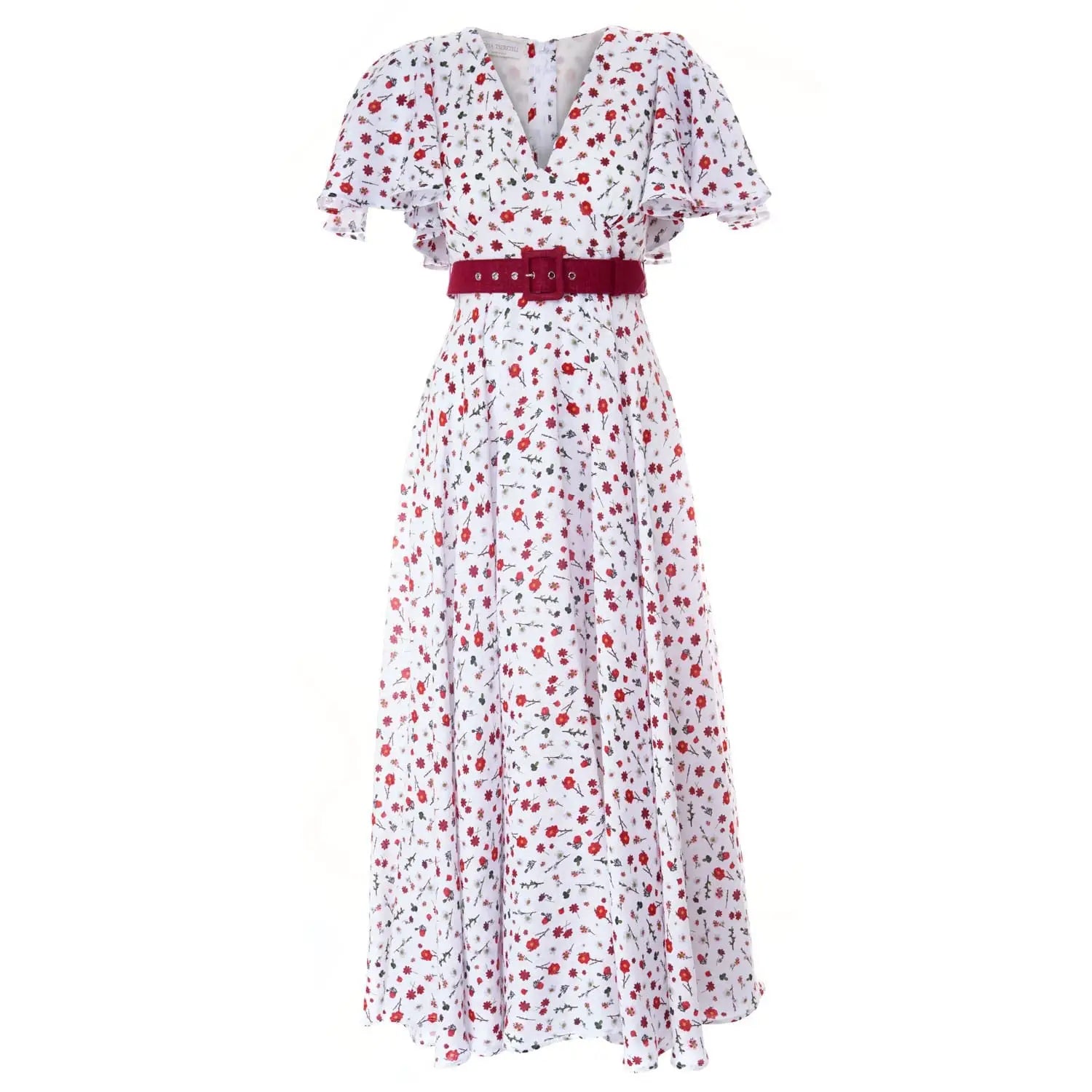 Floral print linen dress - Dress
