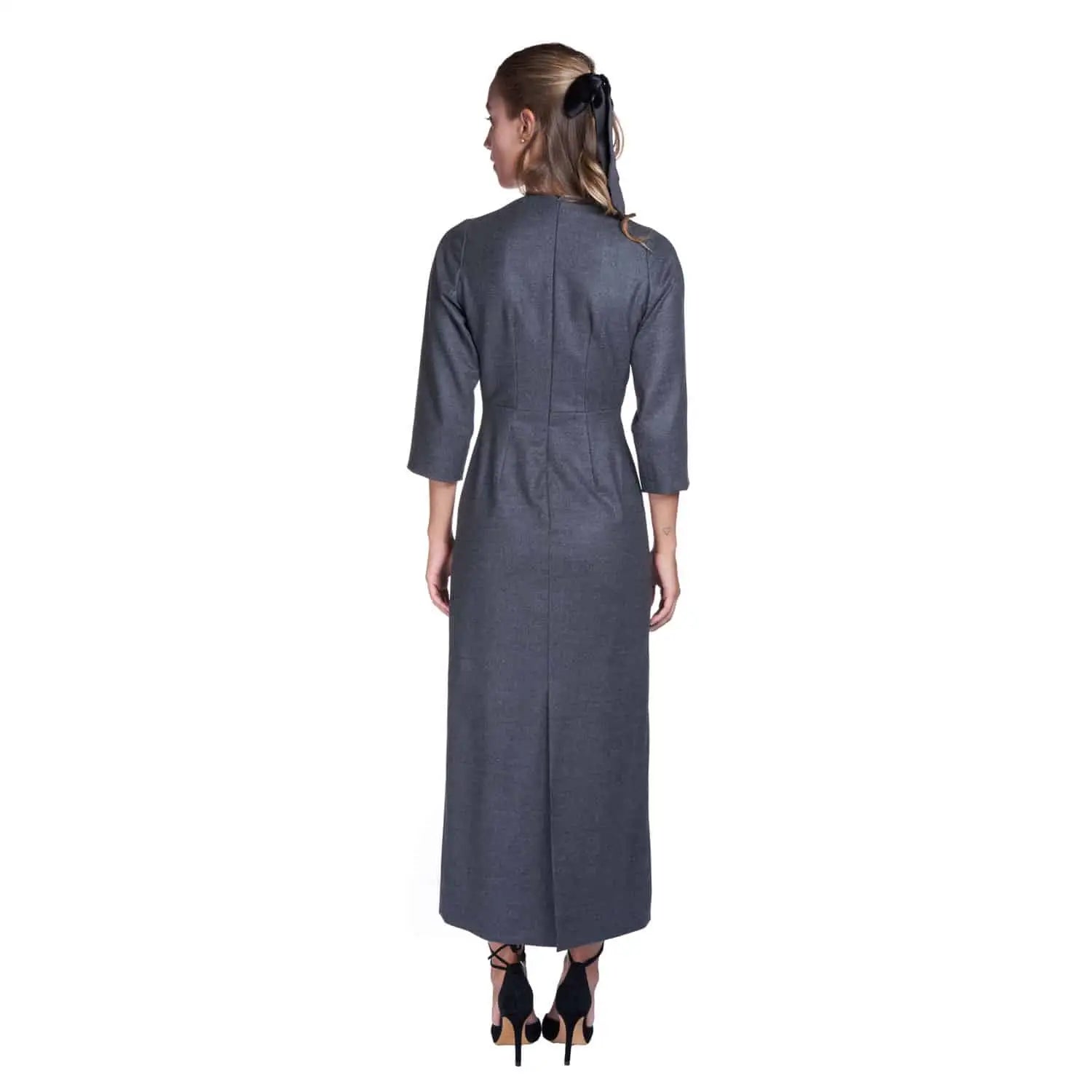 Formal dress in wool - Dress