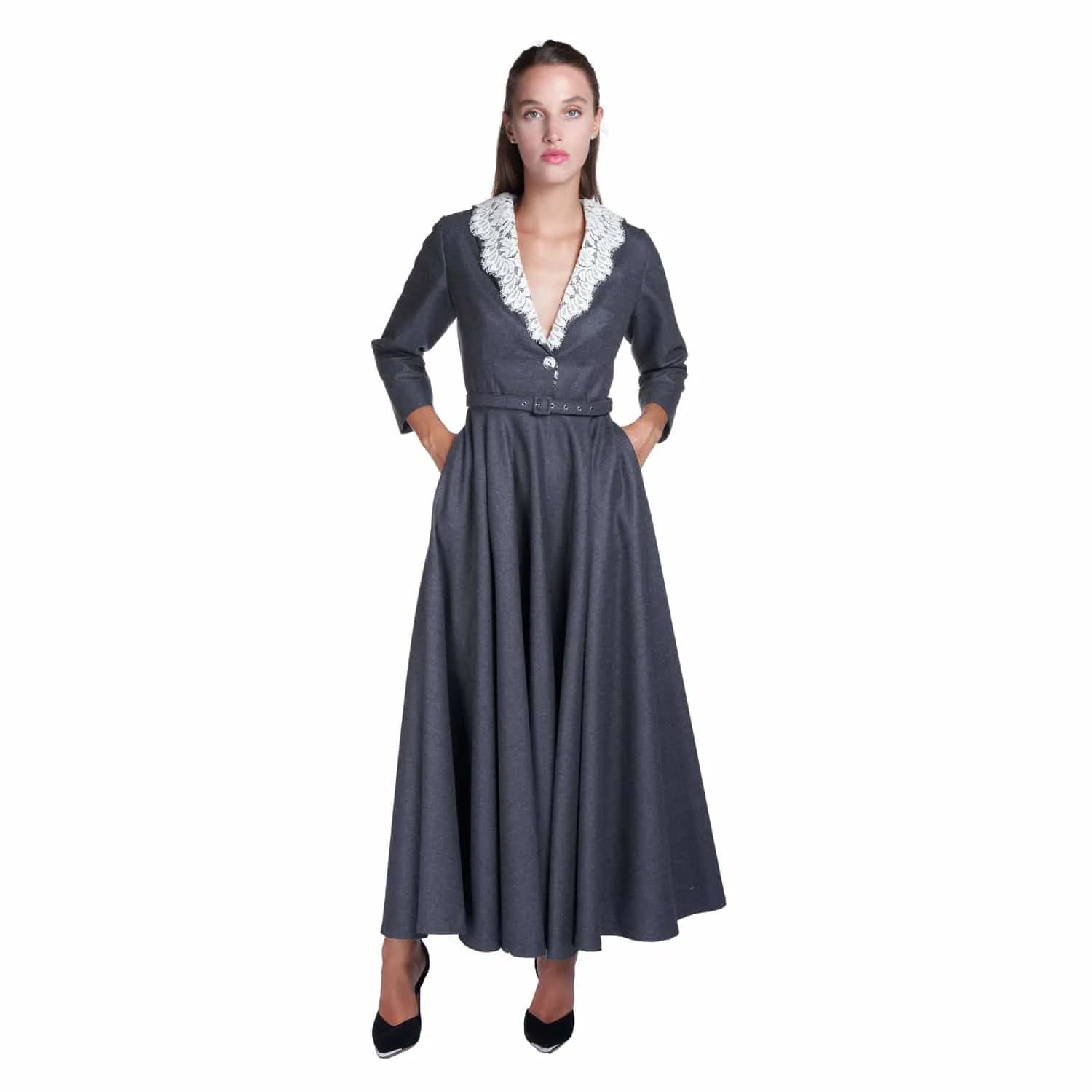 Formal wool suitdress - Dress