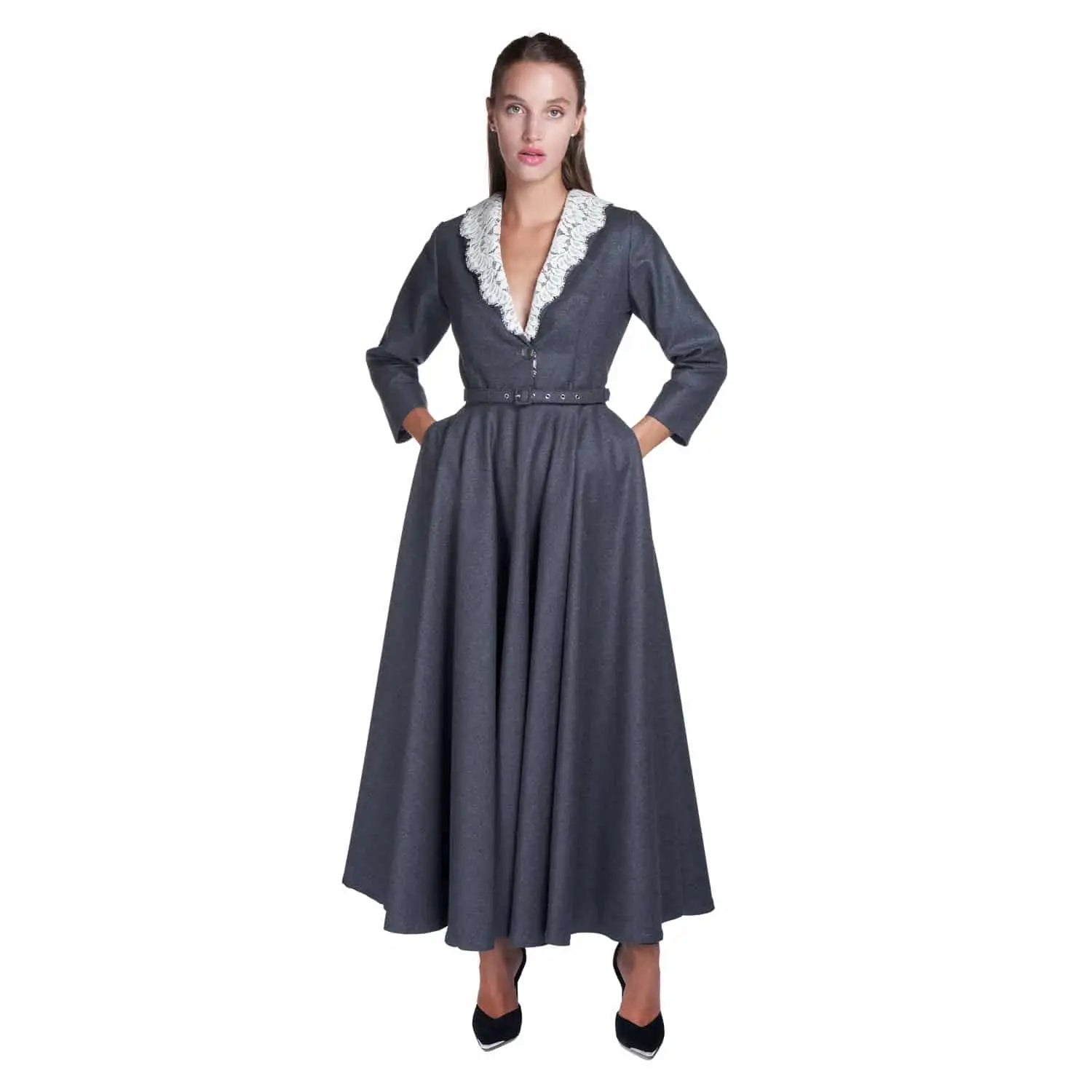 Formal wool suitdress - Dress