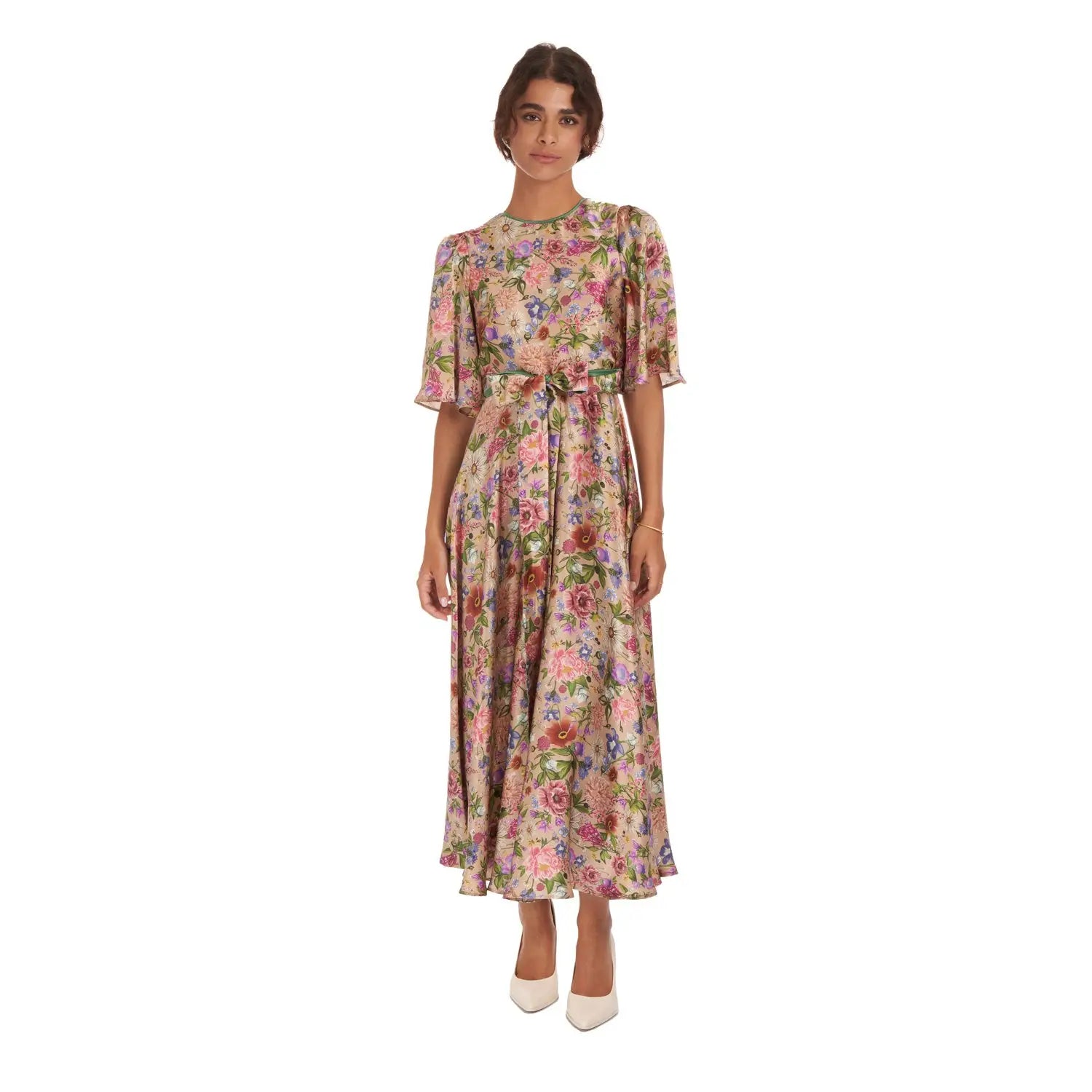 Garden Treasure Silk Dress - Dress
