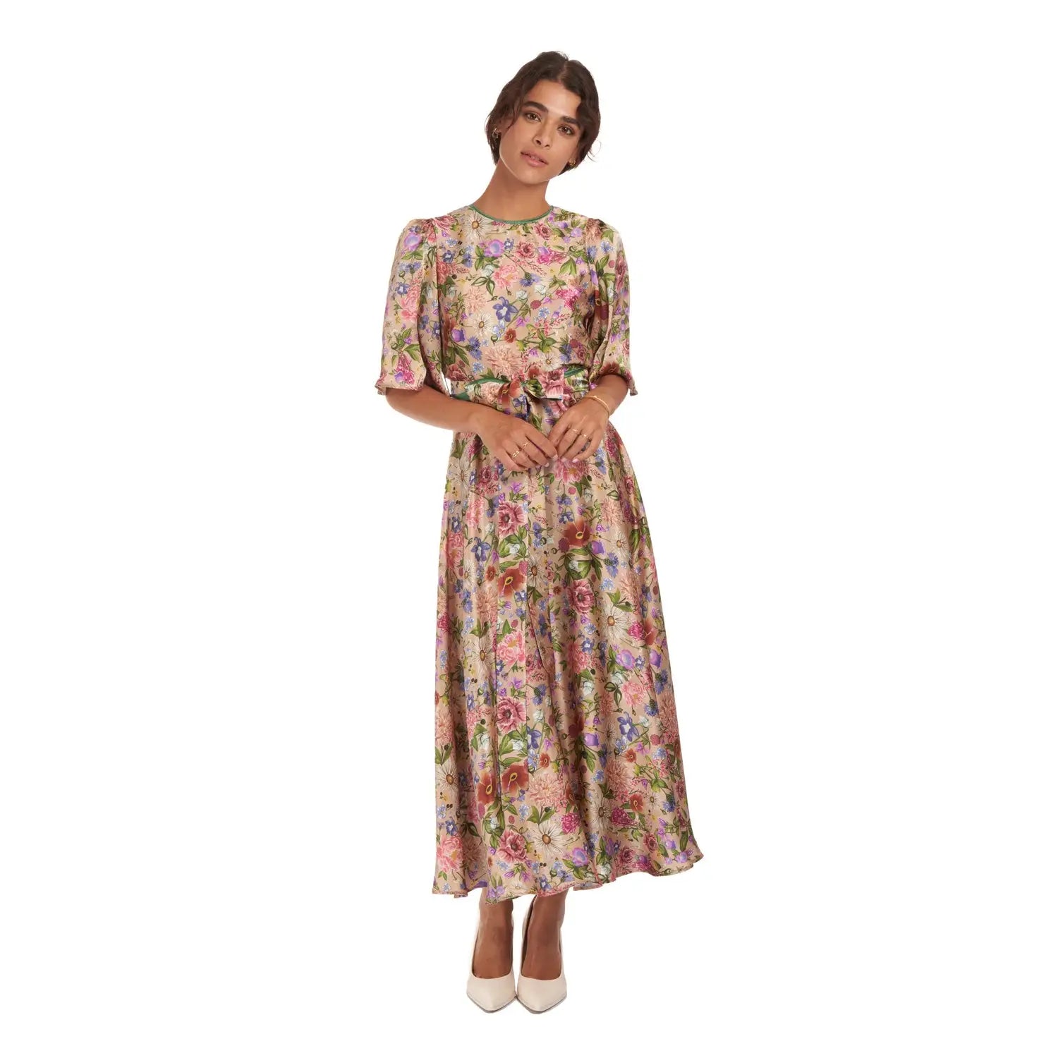 Garden Treasure Silk Dress - Dress