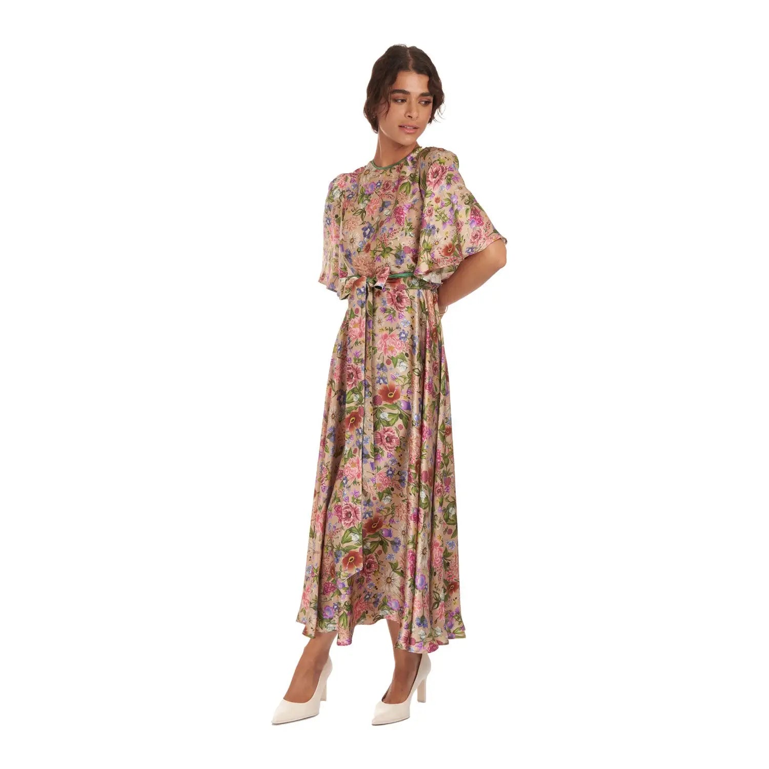 Garden Treasure Silk Dress - Dress