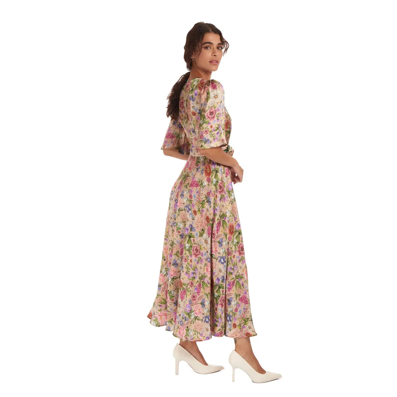 Garden Treasure Silk Dress - Dress