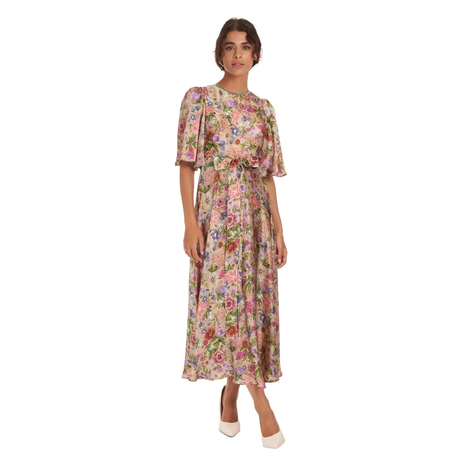 Garden Treasure Silk Dress - Dress