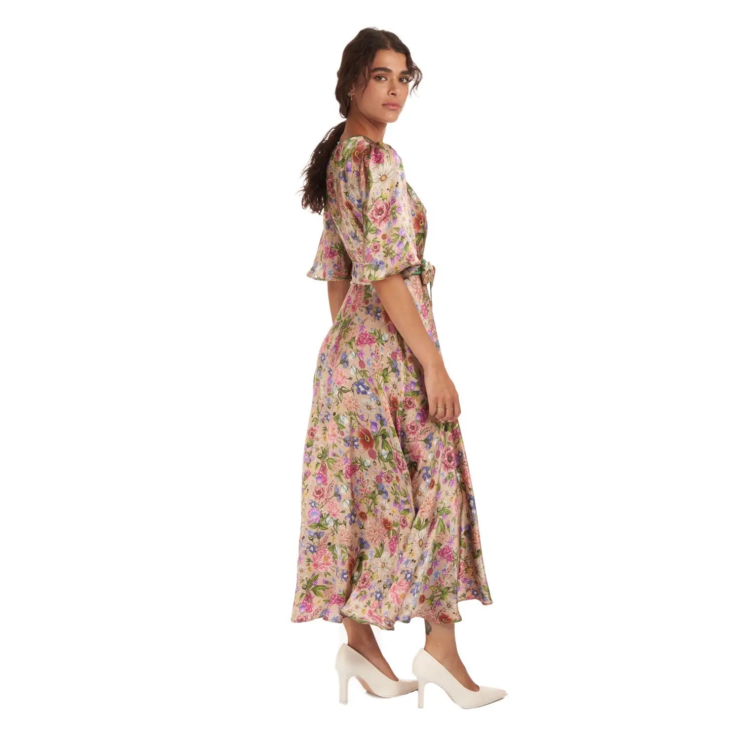 Garden Treasure Silk Dress - Dress