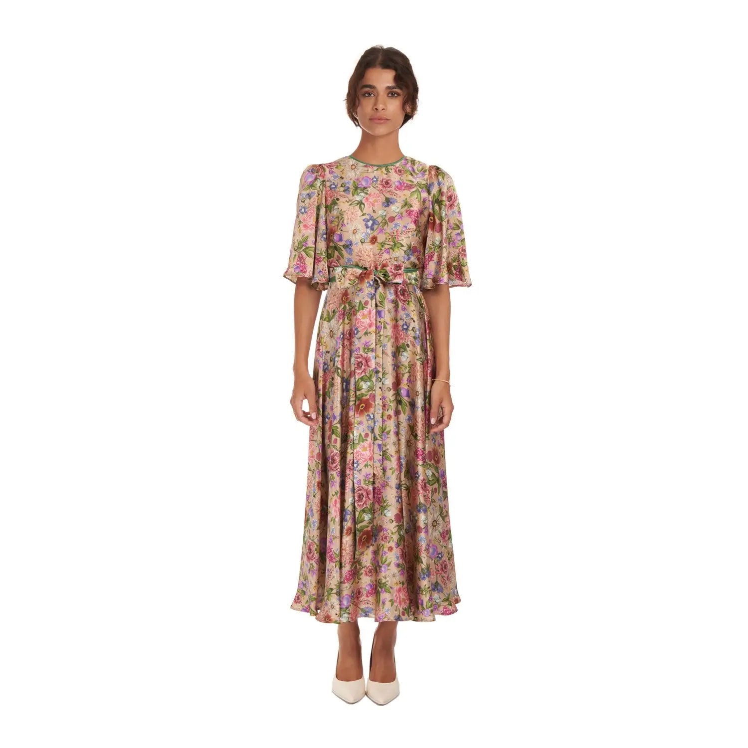 Garden Treasure Silk Dress - Dress