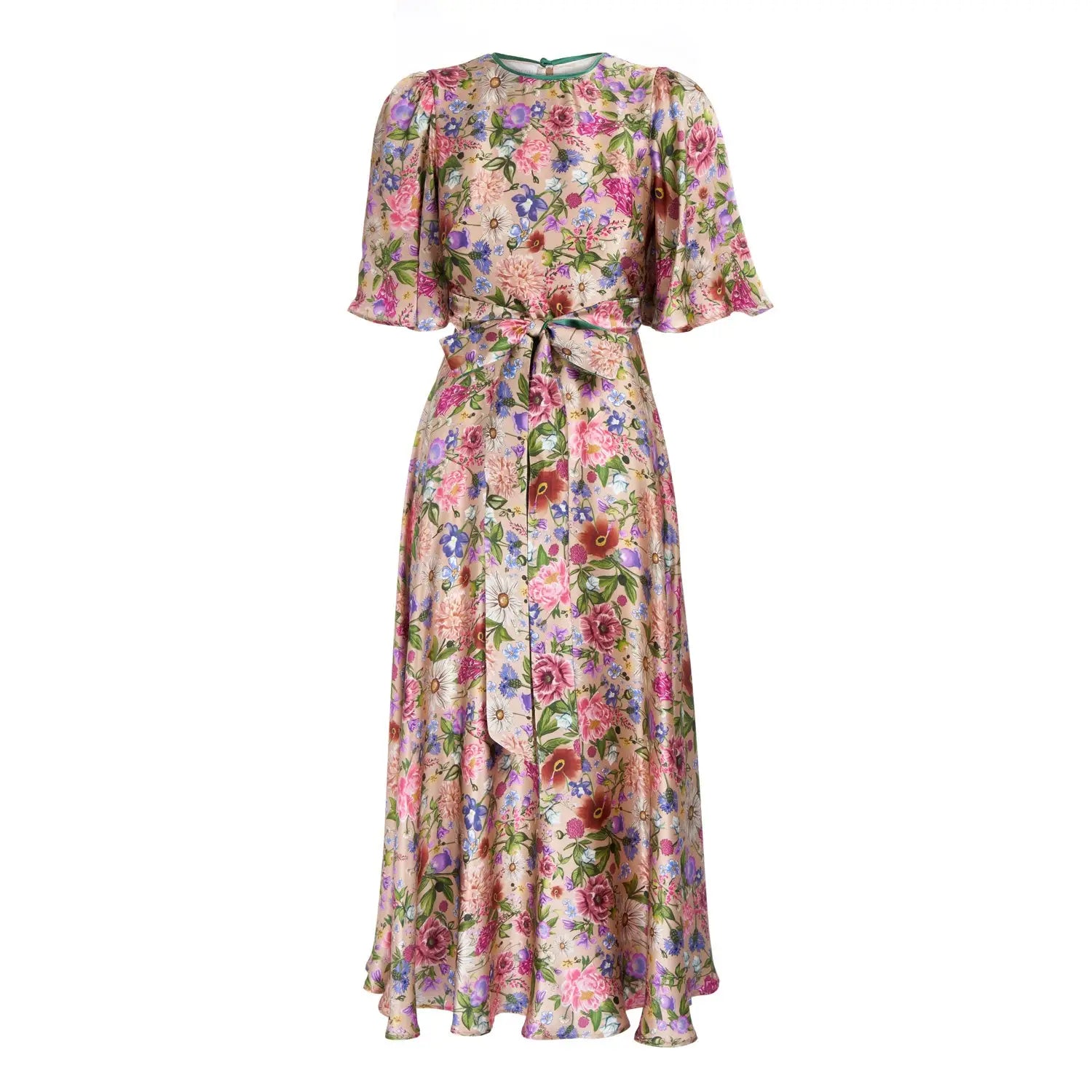 Garden Treasure Silk Dress - Dress