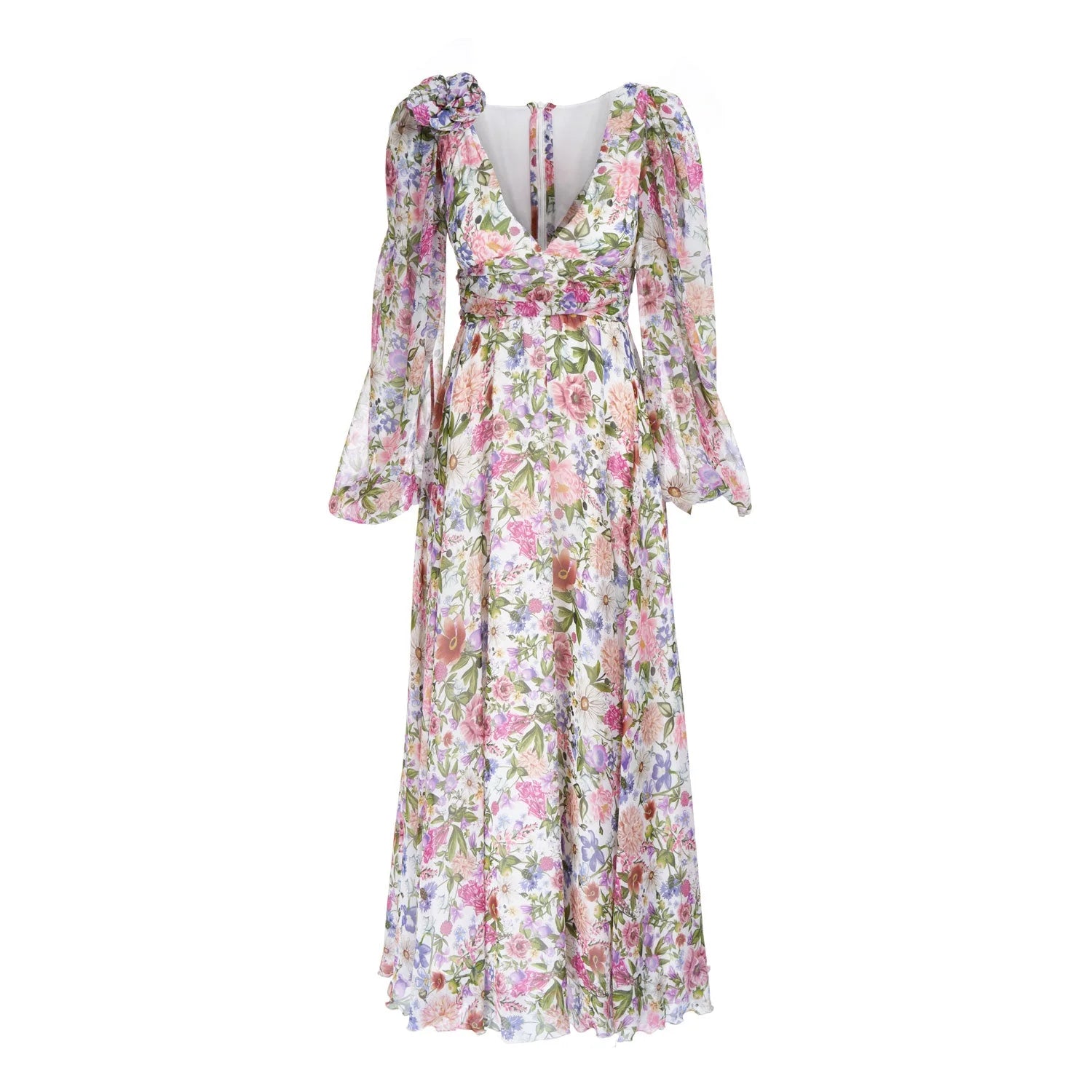 Garden Treasure Silk Gown - Dress