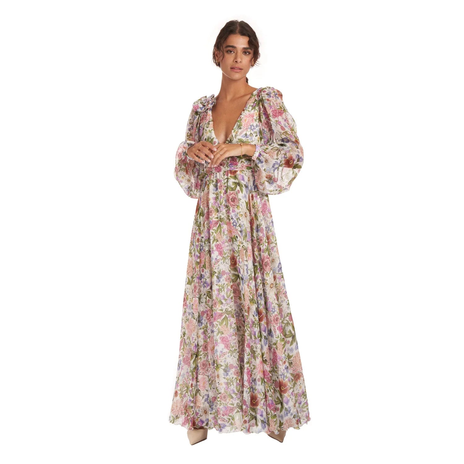 Garden Treasure Silk Gown - Dress