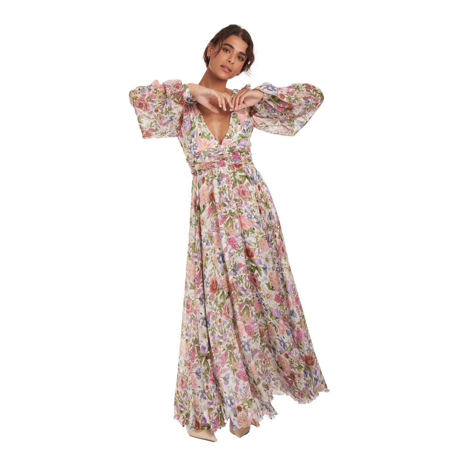 Garden Treasure Silk Gown - Dress