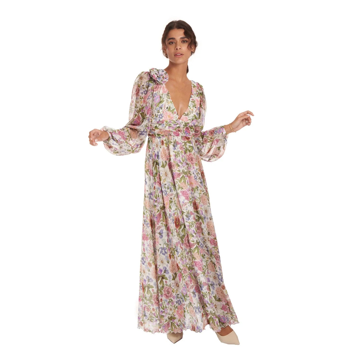 Garden Treasure Silk Gown - Dress
