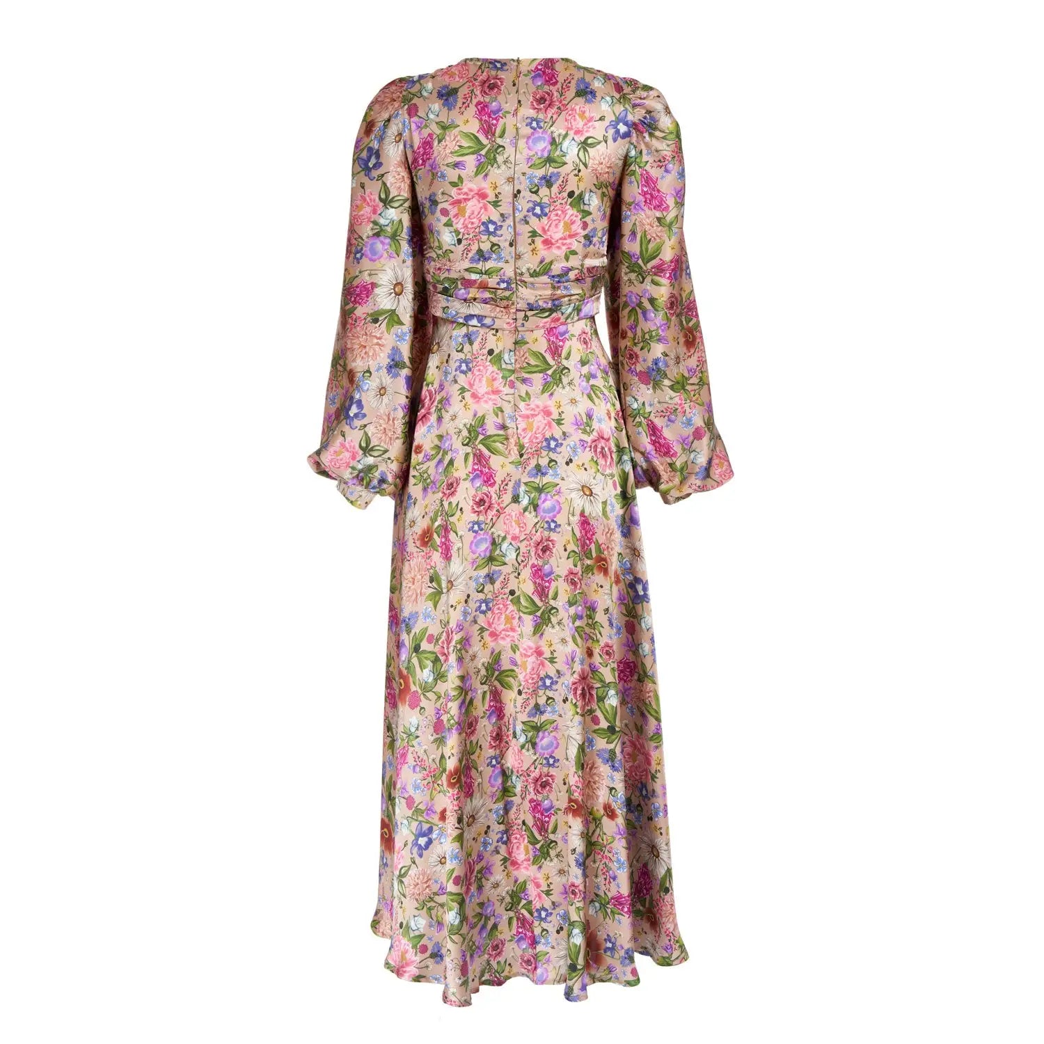 Garden Treasure Silk Satin Dress - Dress