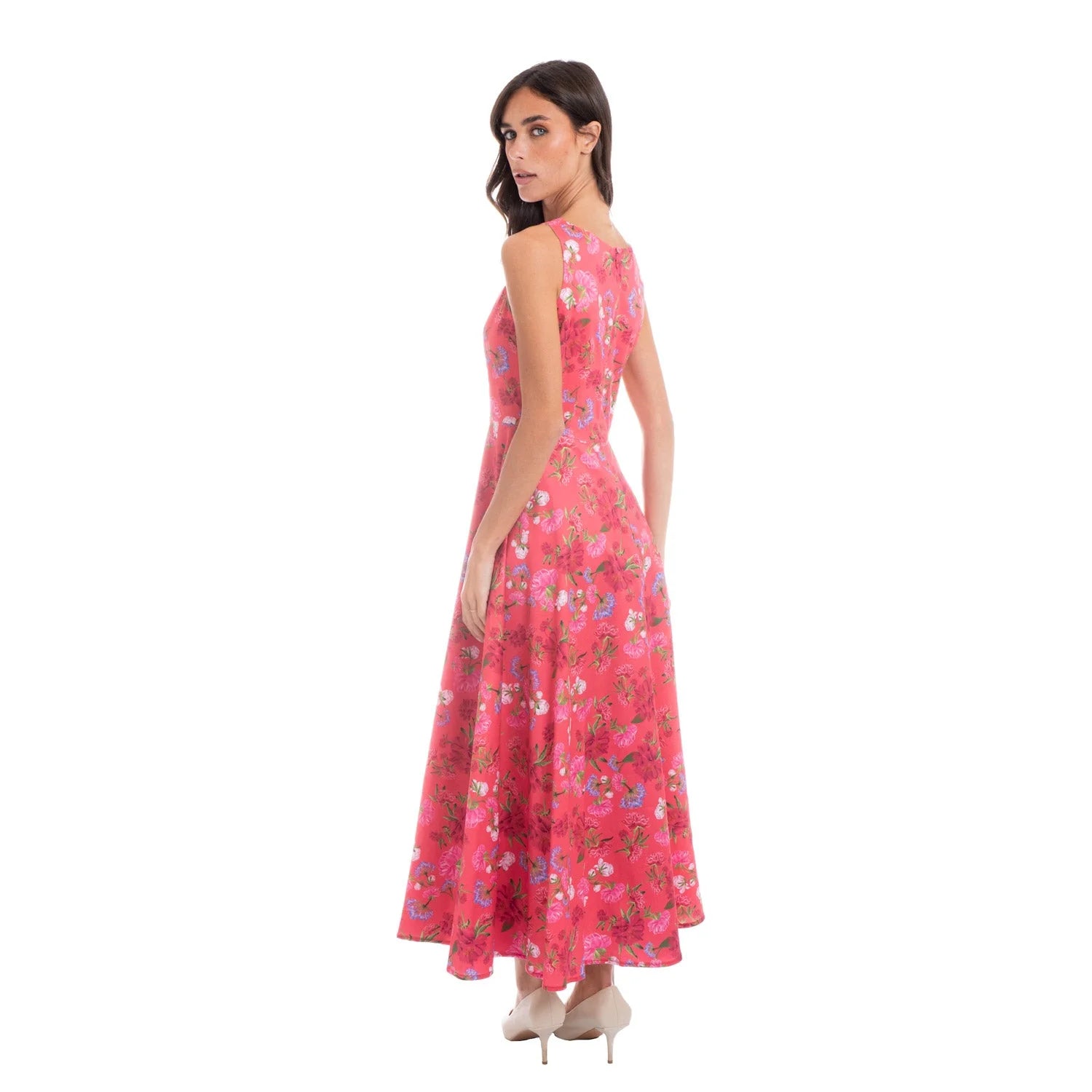 Garnet Floral Gown - Dress