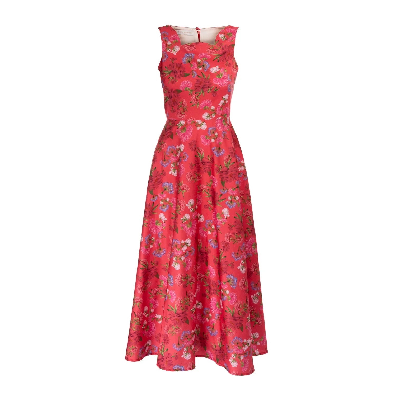 Garnet Floral Gown - Dress
