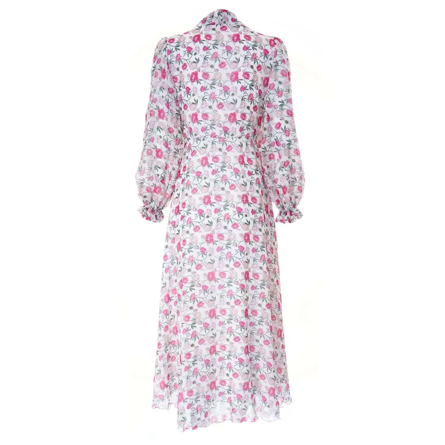 Georgette peony print dress - Dress