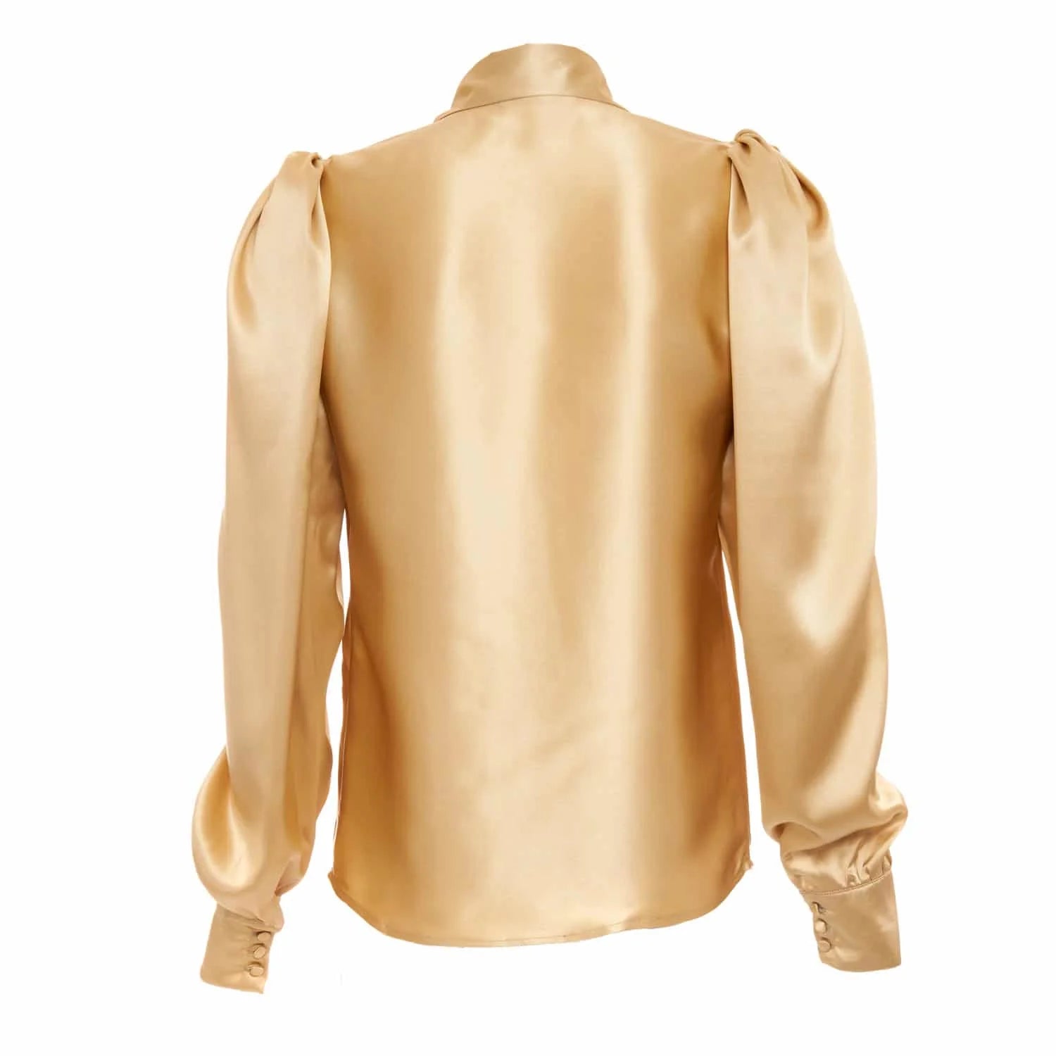 Gold silk blouse - Blouse