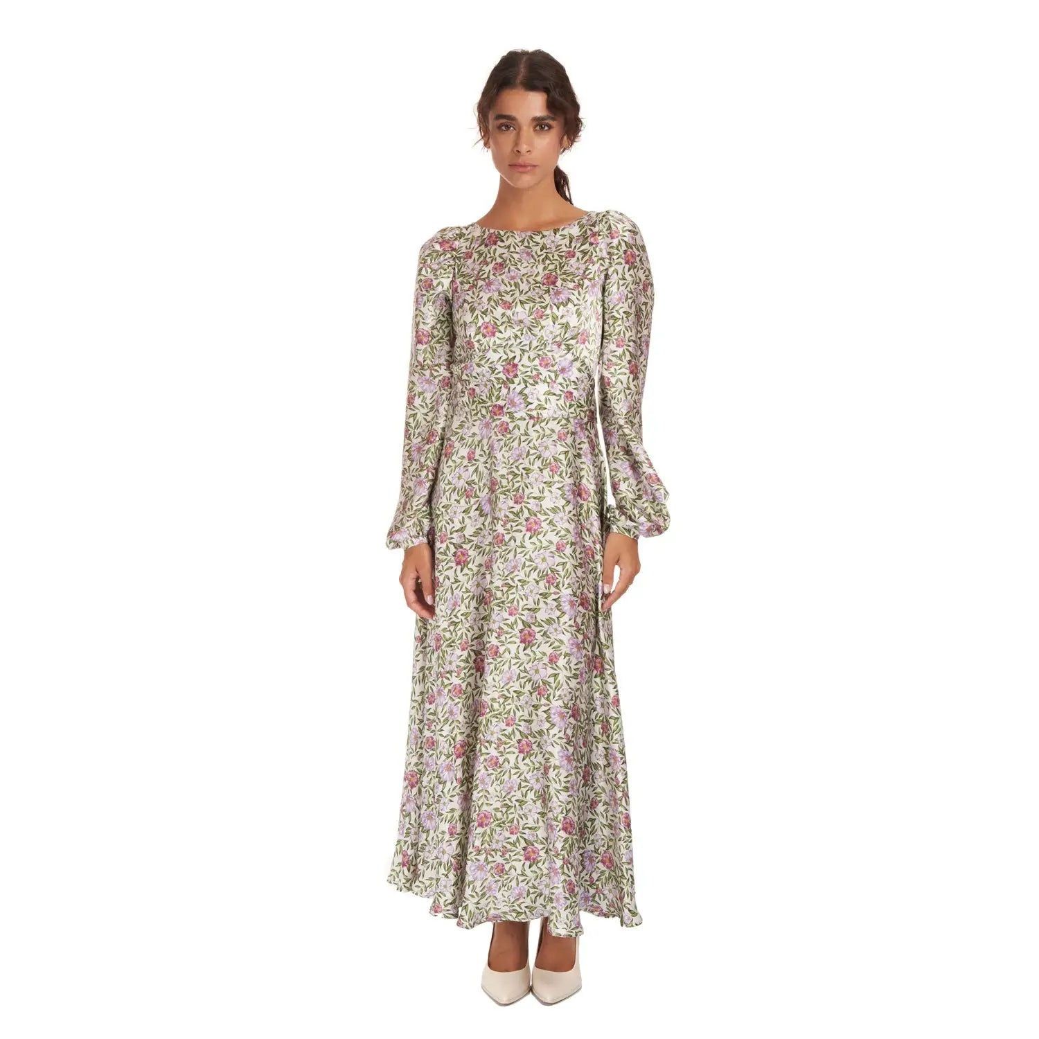 Graceful Peony Garden Dress - Dress