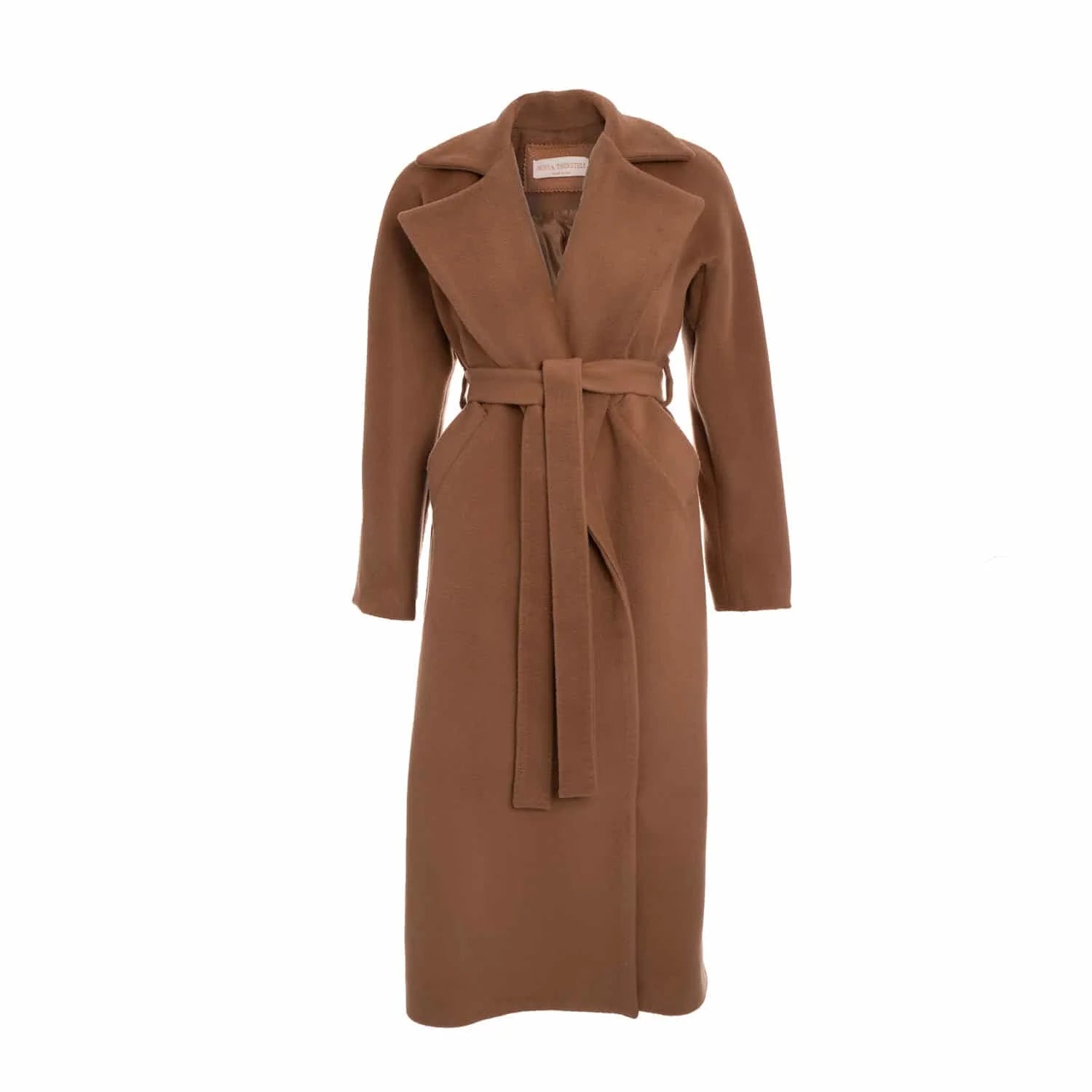Kimono coat in virgin wool and cashmere - Coat