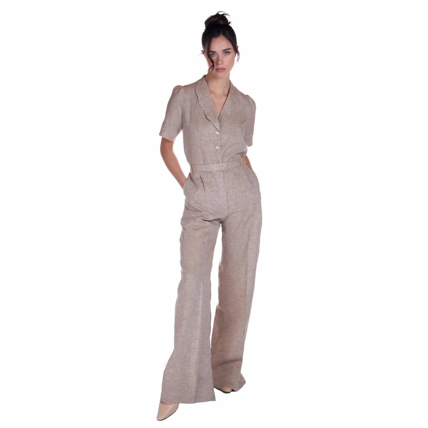 Linen trousers - Trousers