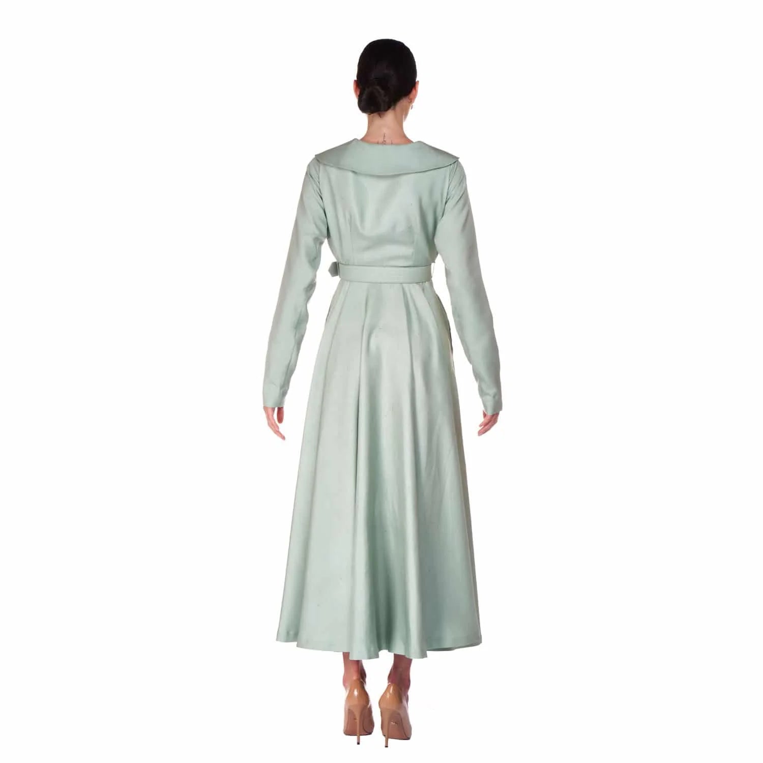Long dress in shantung - Dress