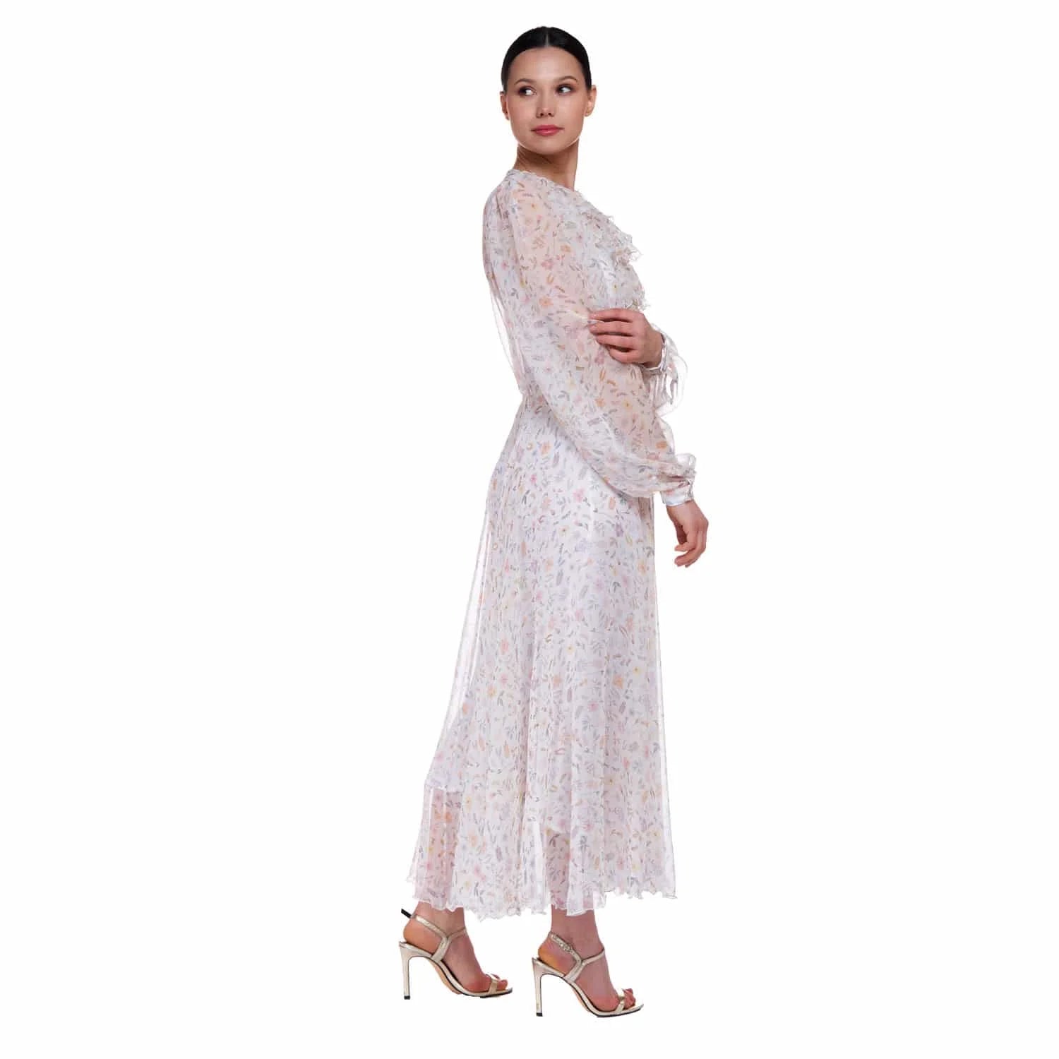 Long dress in ’white angel’ fabric - white - Dress