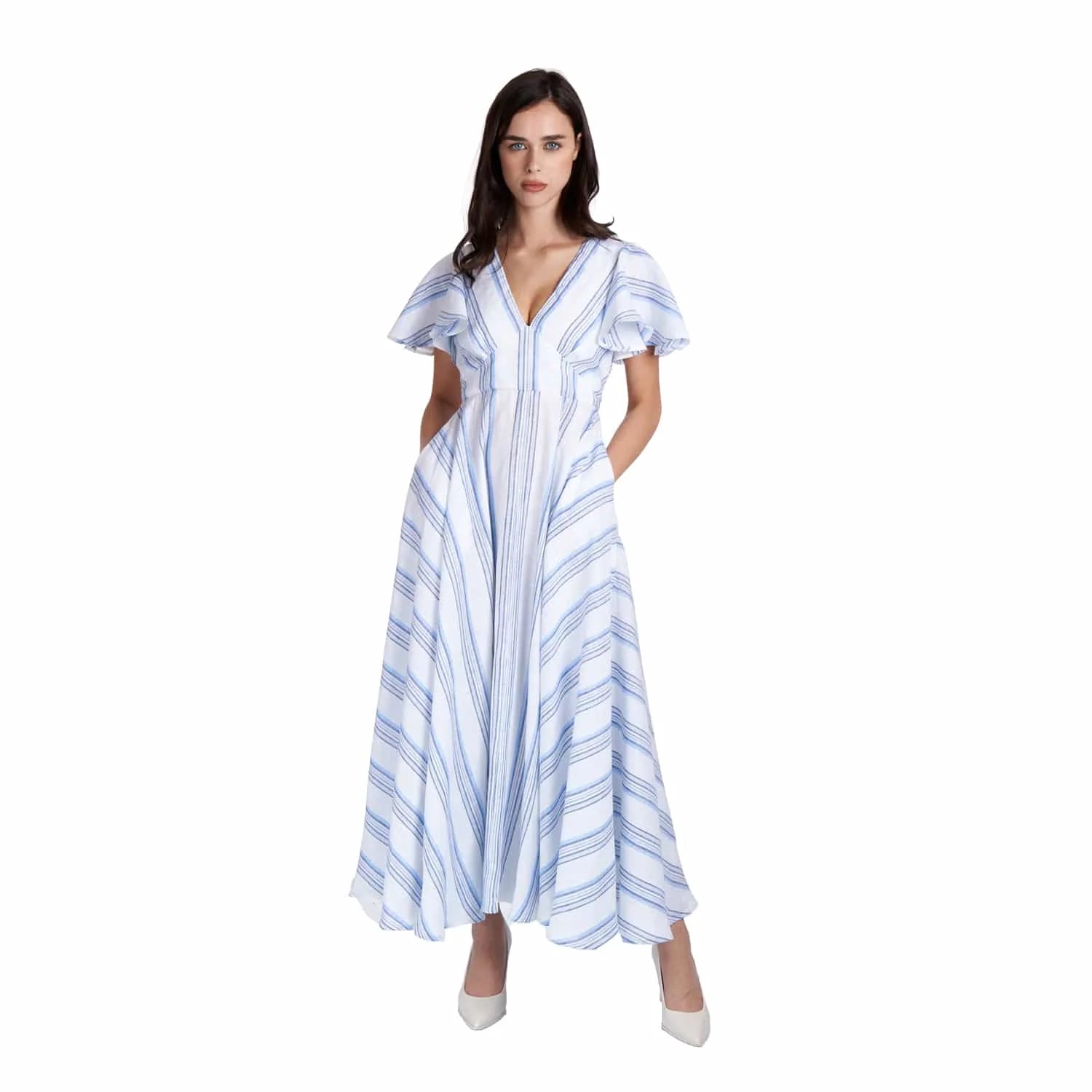 Long Linen Dress - Dress