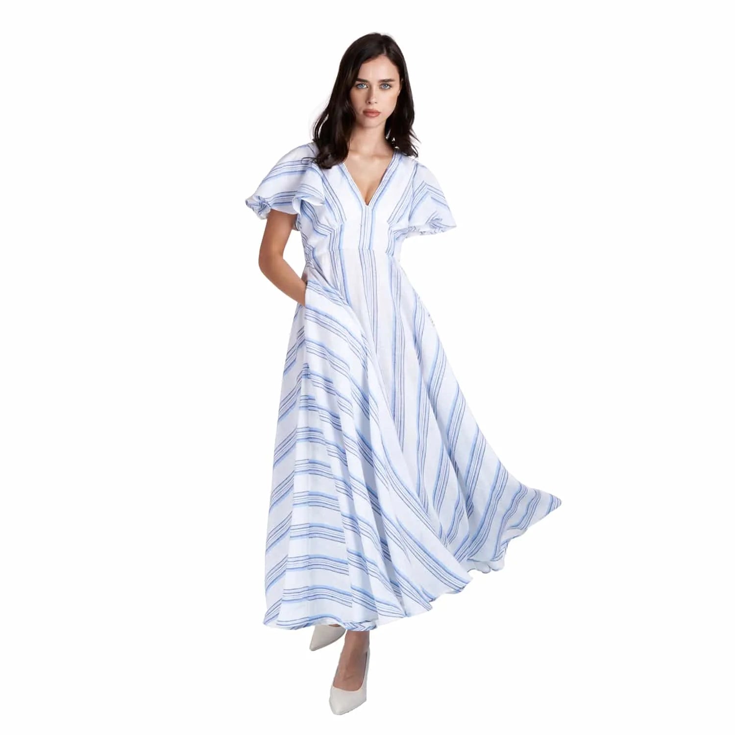 Long Linen Dress - Dress