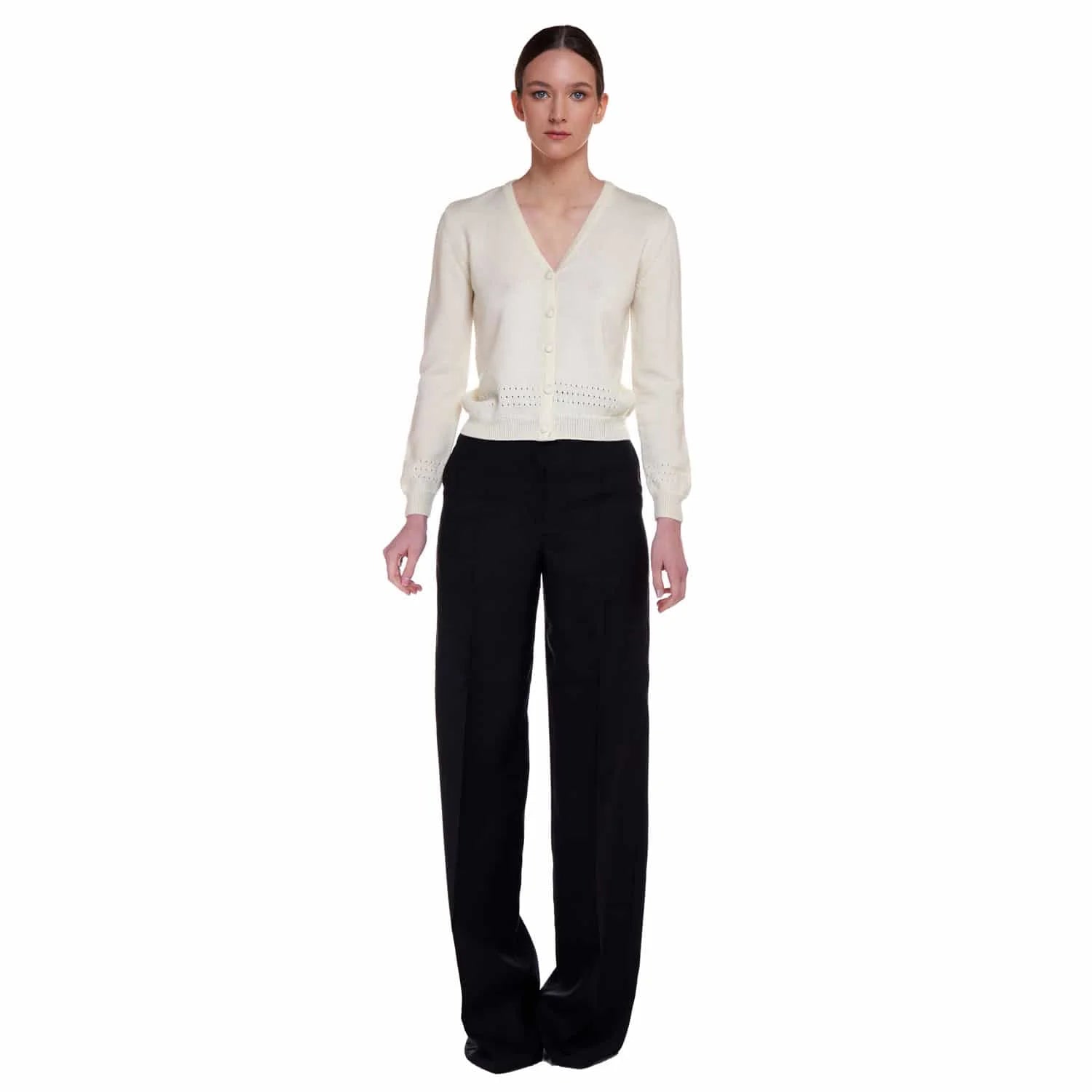 Merino wool knitted cardigan - Knitwear