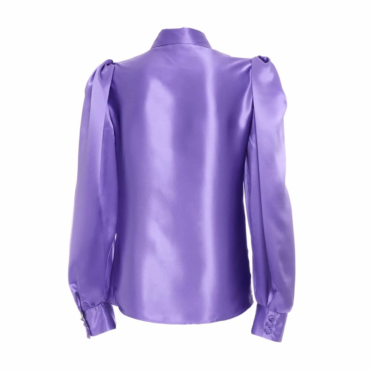 Purple silk blouse - Blouse