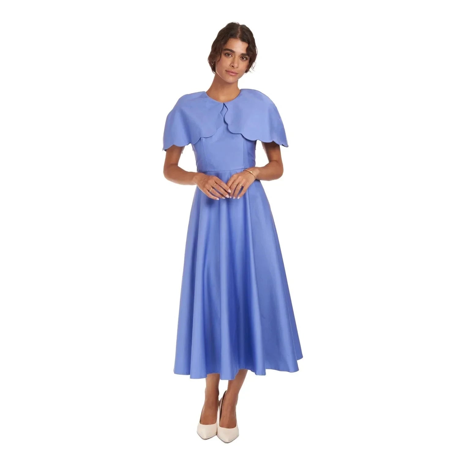 Satin Capelet Dress - Dress