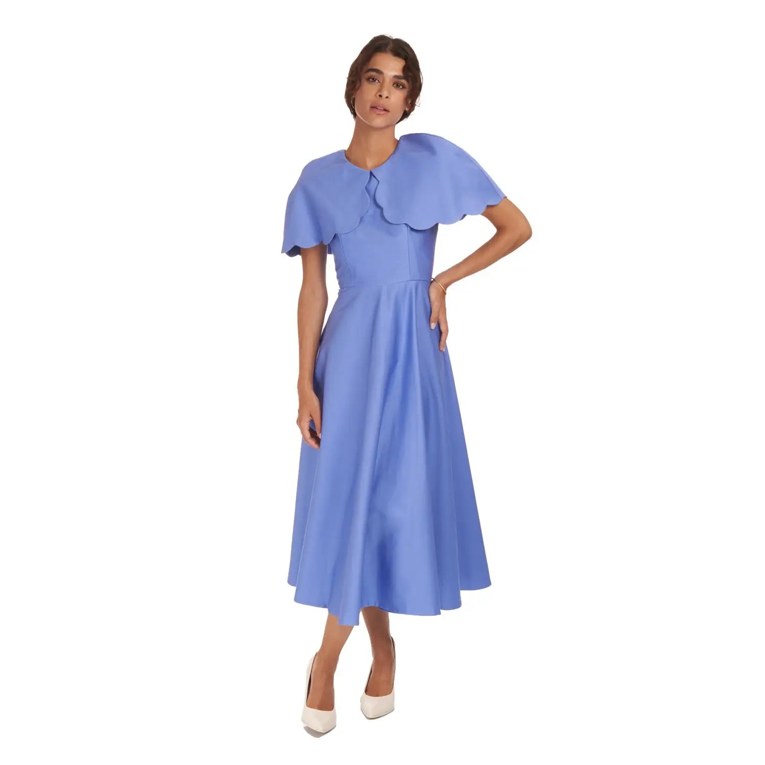 Satin Capelet Dress - Dress