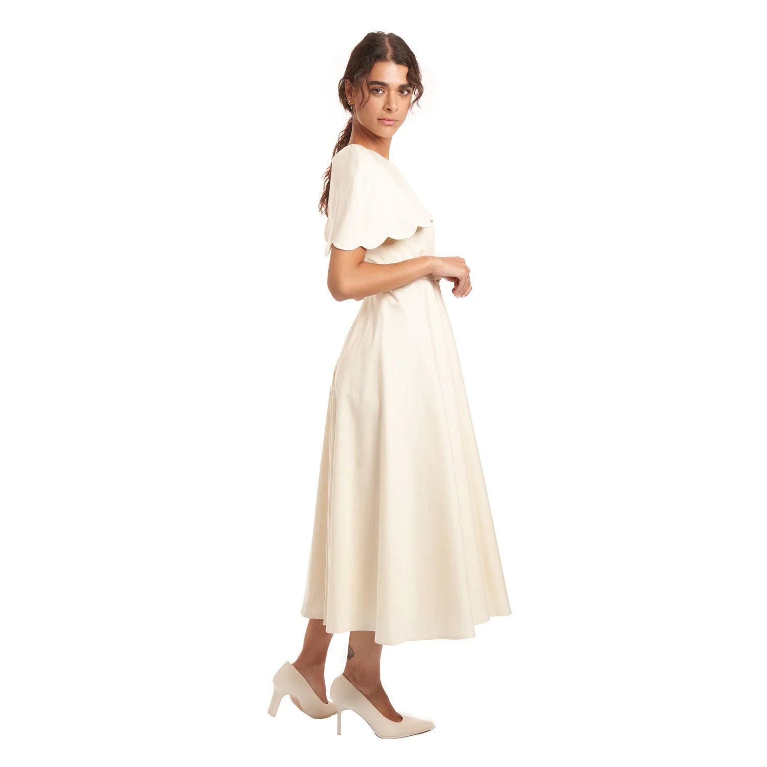 Satin Capelet Gown B2B - Dress