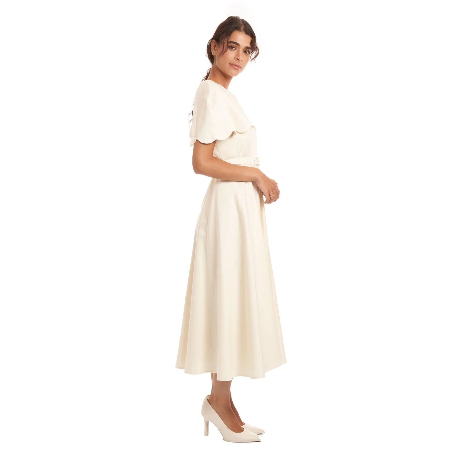 Satin Capelet Gown B2B - Dress