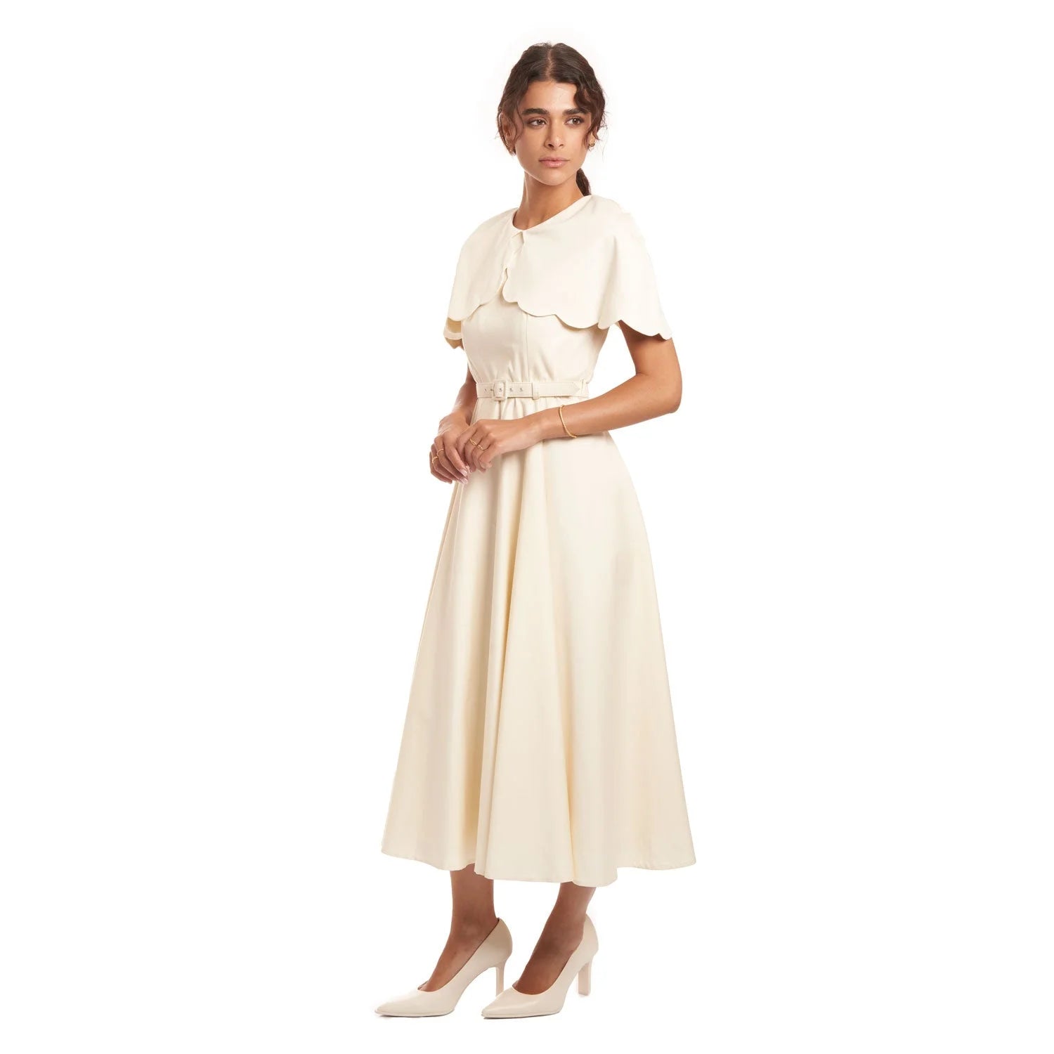 Satin Capelet Gown B2B - Dress