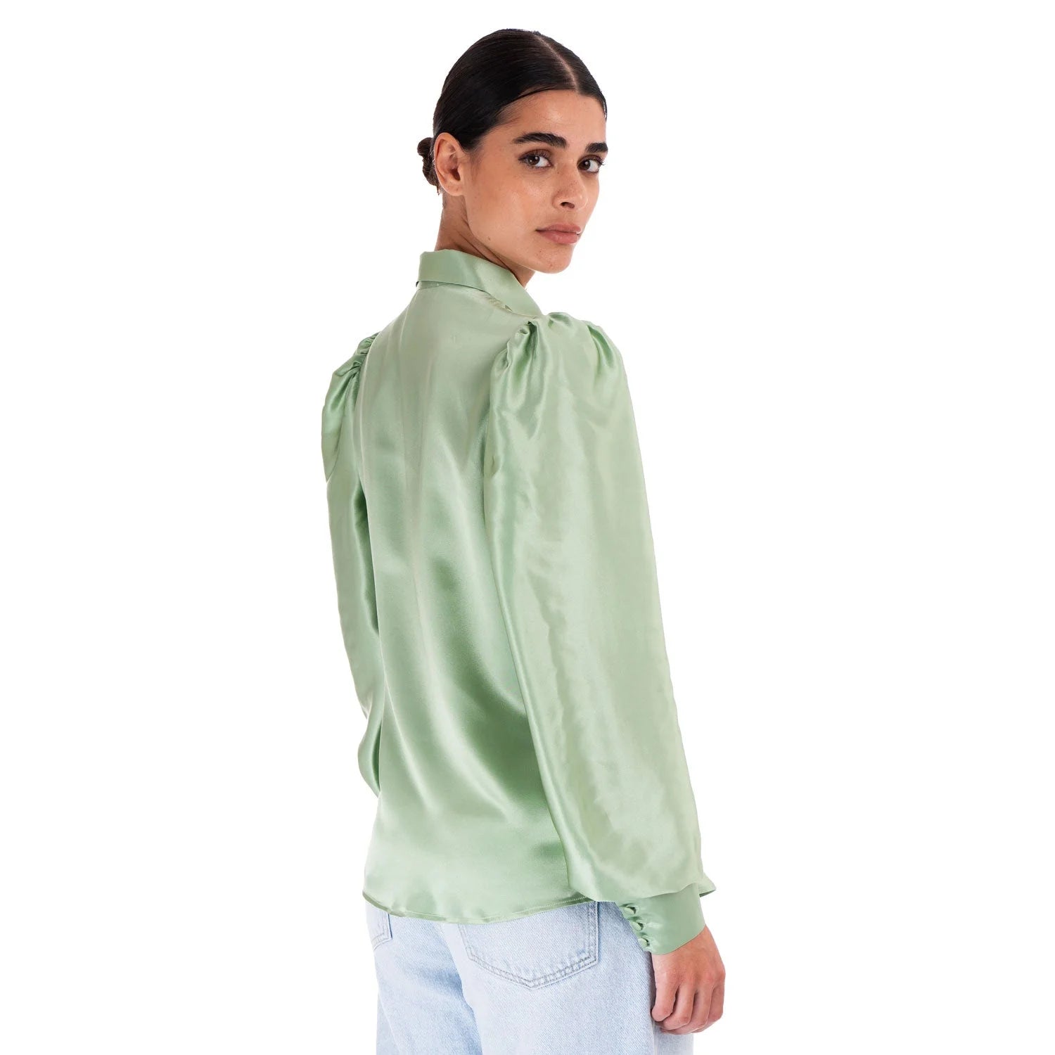 Satin Silk Blouse - Blouse