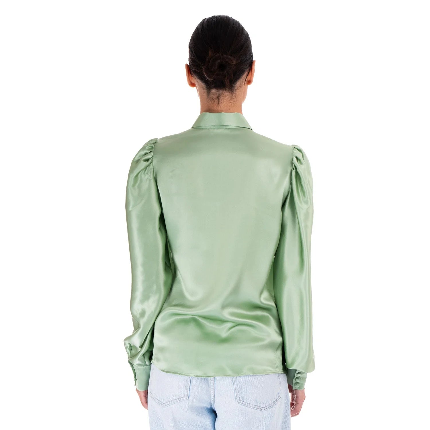 Satin Silk Blouse - Blouse