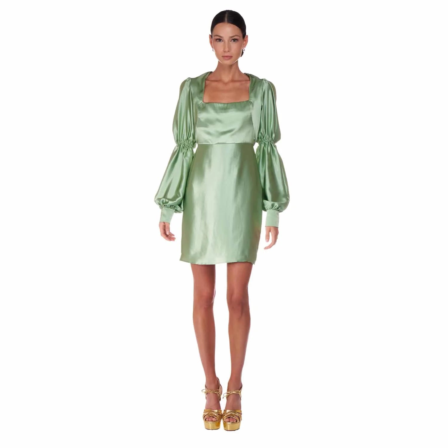 Short light green dress - Dress