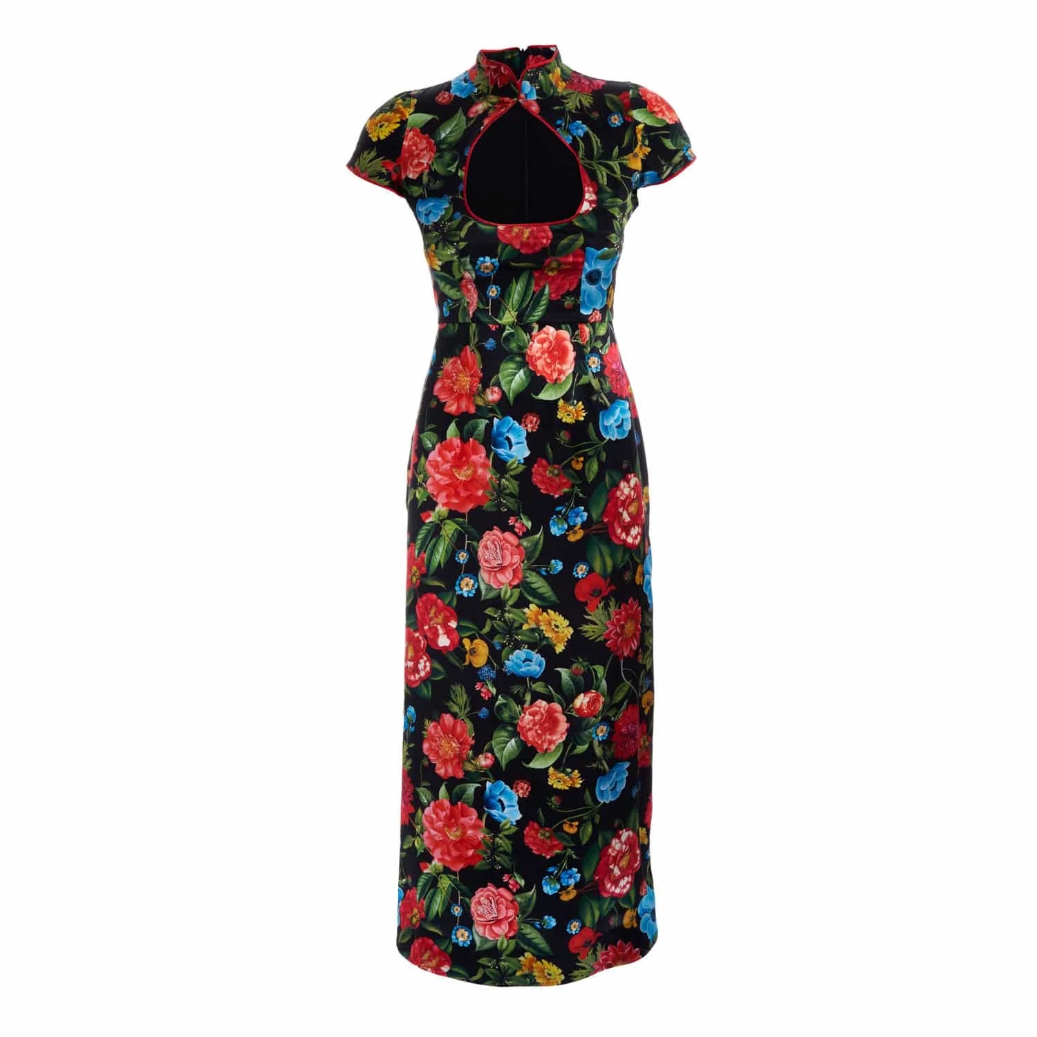 Silk Cheongsam Dress - Dress