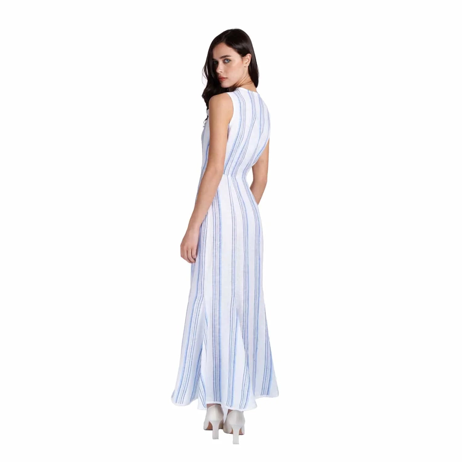 Sleeveless Linen Dress - Dress