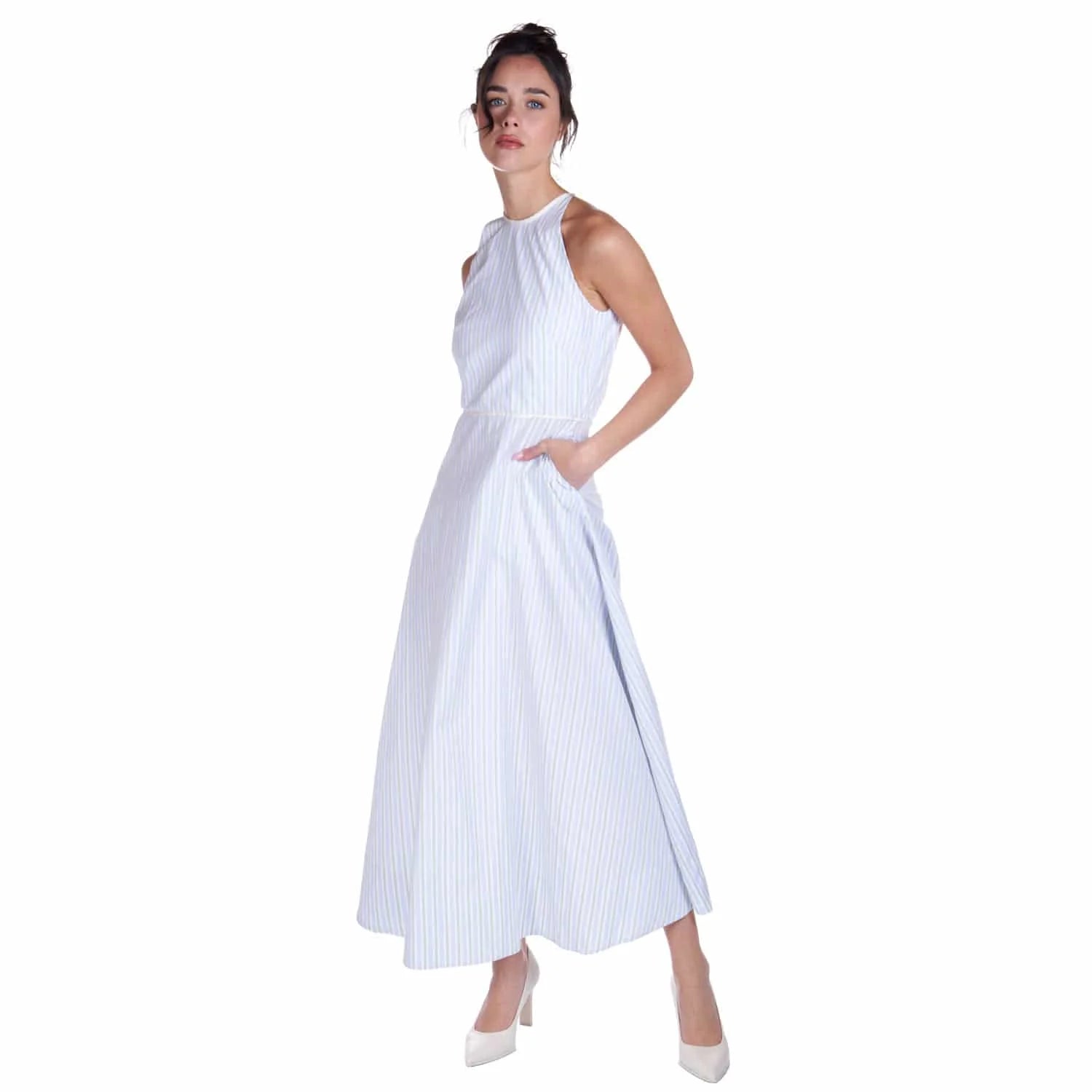 Striped cotton dress - Dress