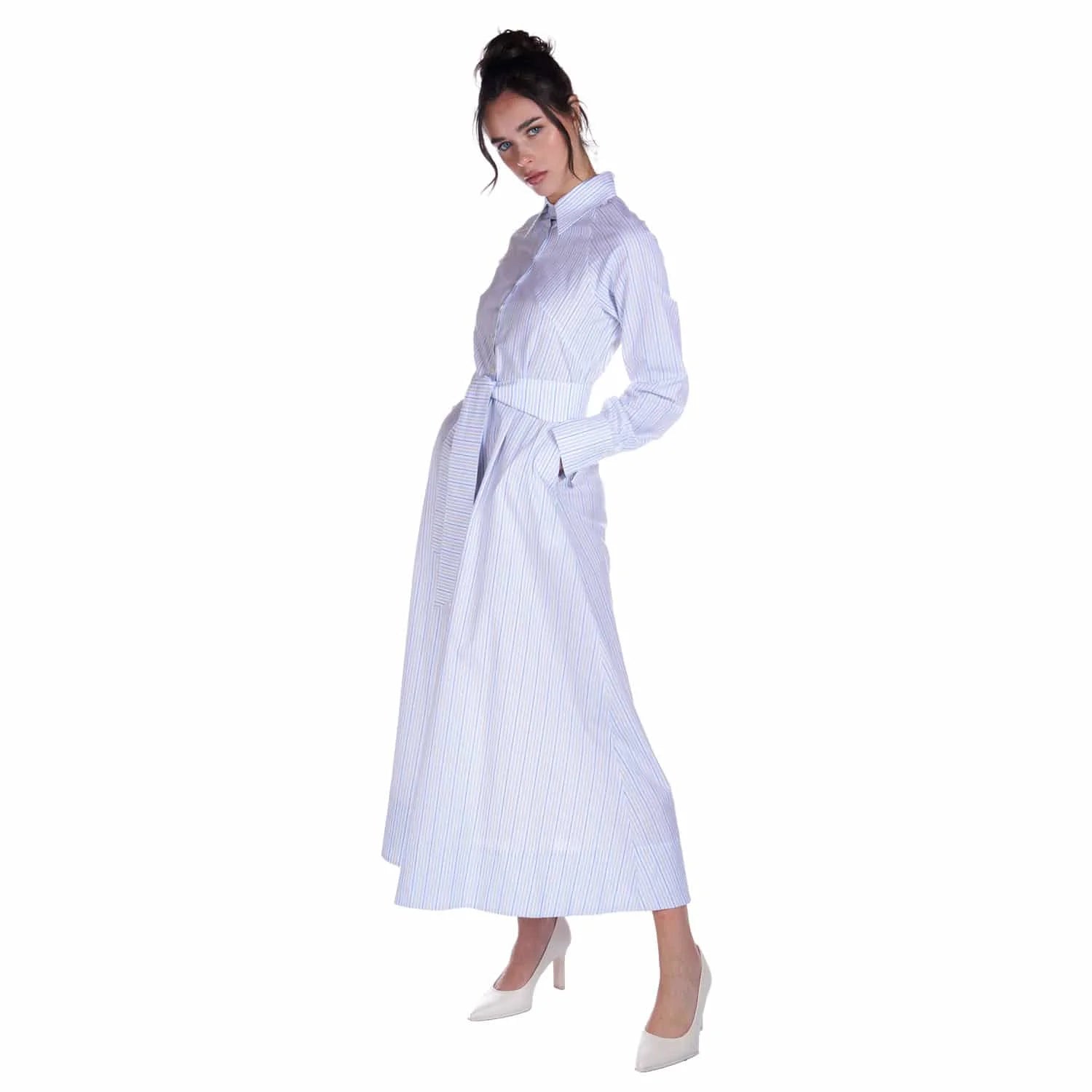 Striped shirt dress - Dress