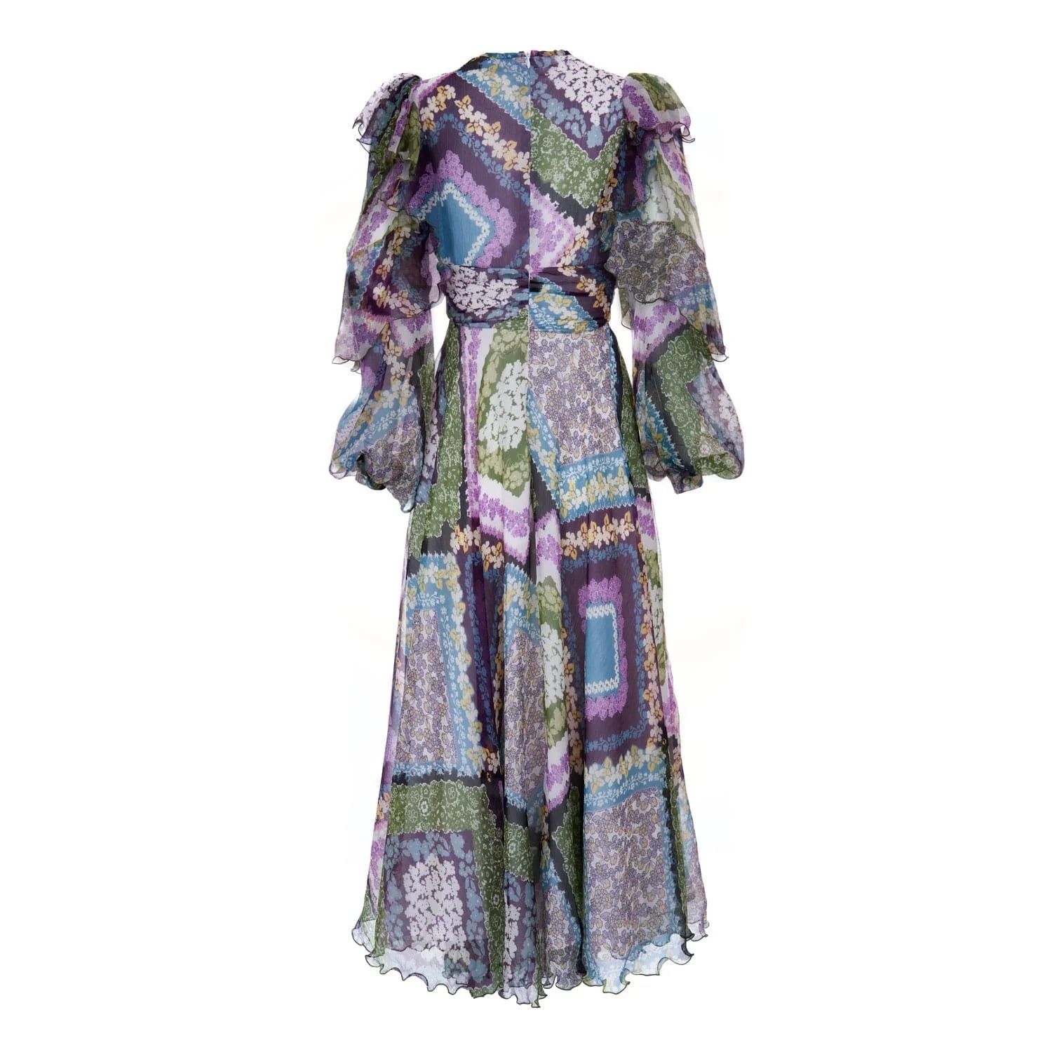 V-neckline silk dress - Dress