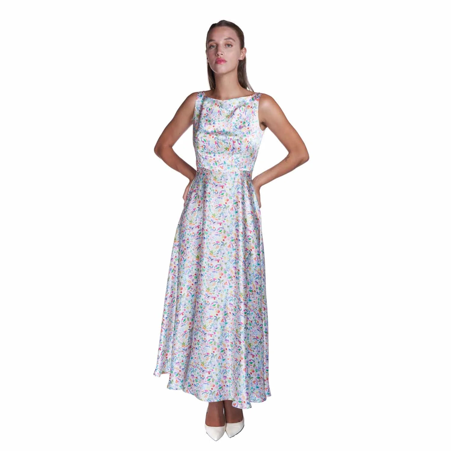 Watercolor Evening Gown - Dress