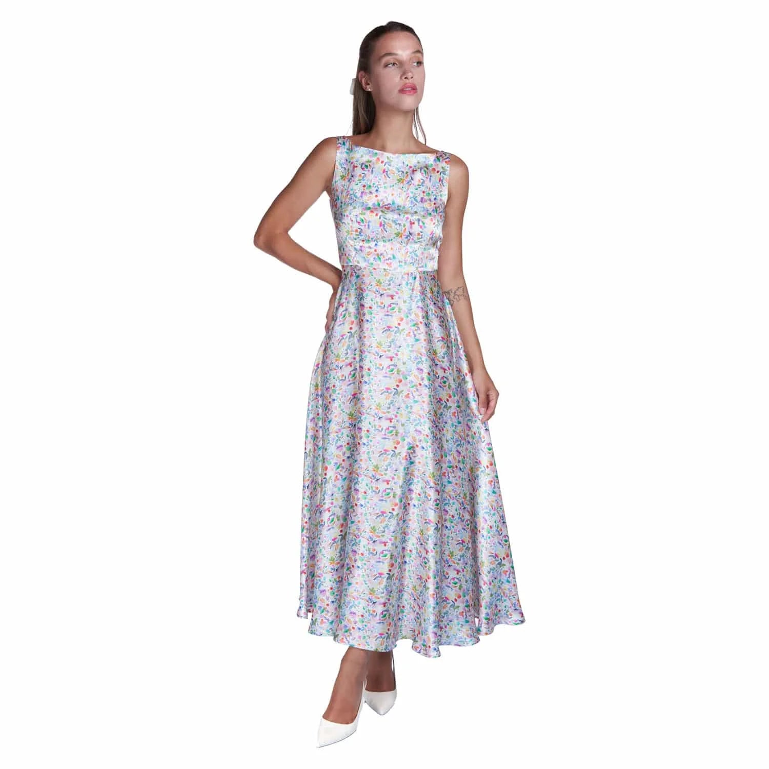 Watercolor Evening Gown - Dress
