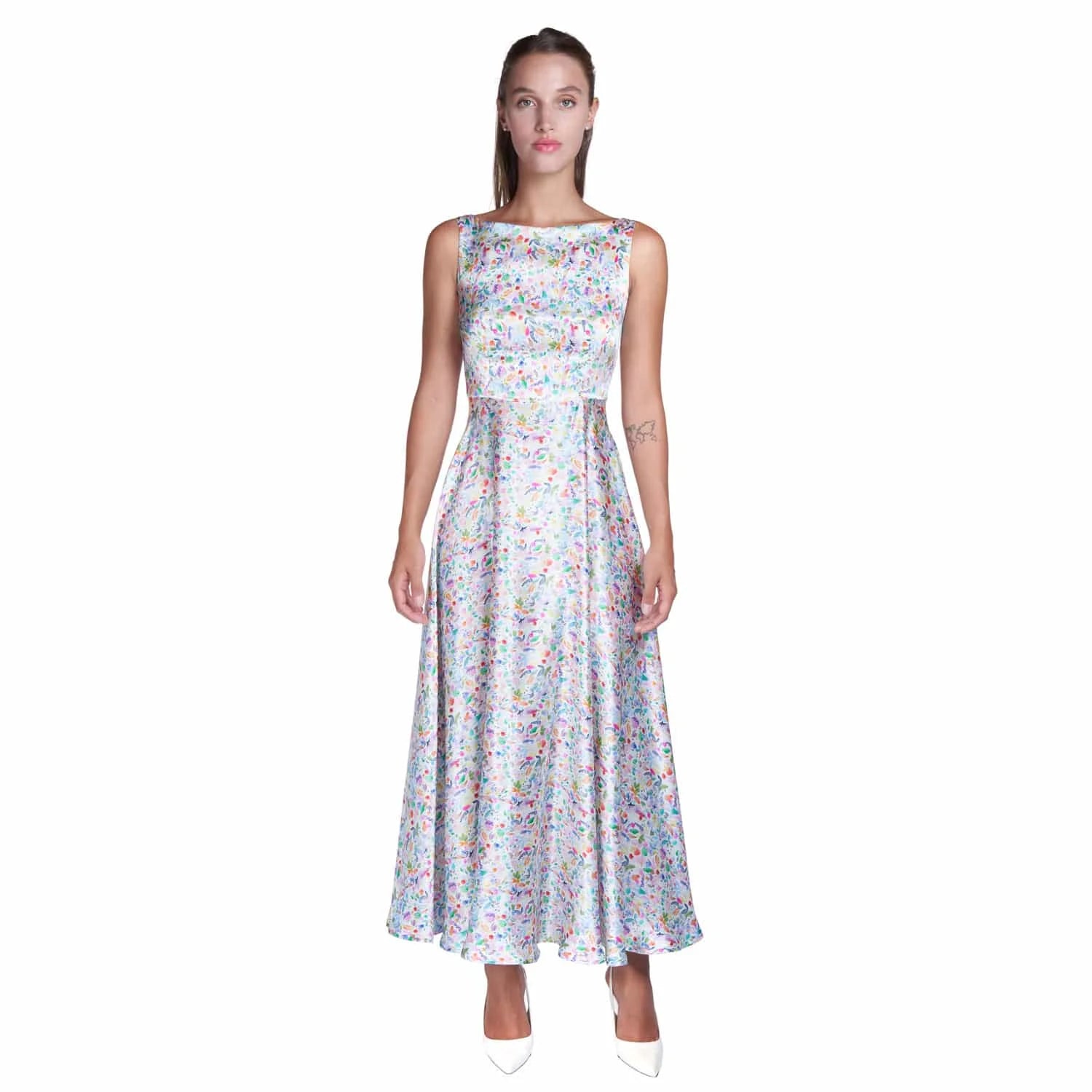 Watercolor Evening Gown - Dress